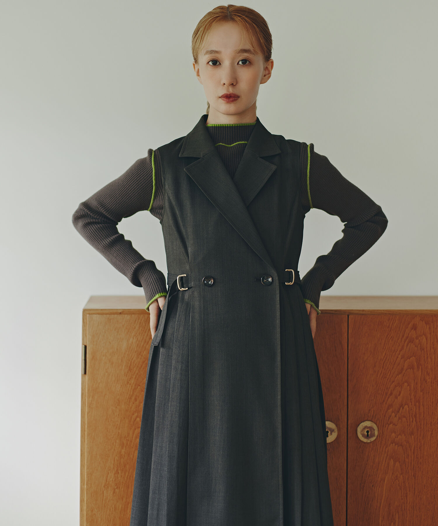  「ラインモックネックニット」|ニット・セーター|