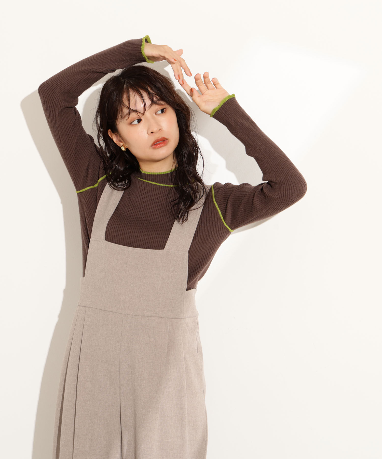  「ラインモックネックニット」|ニット・セーター|