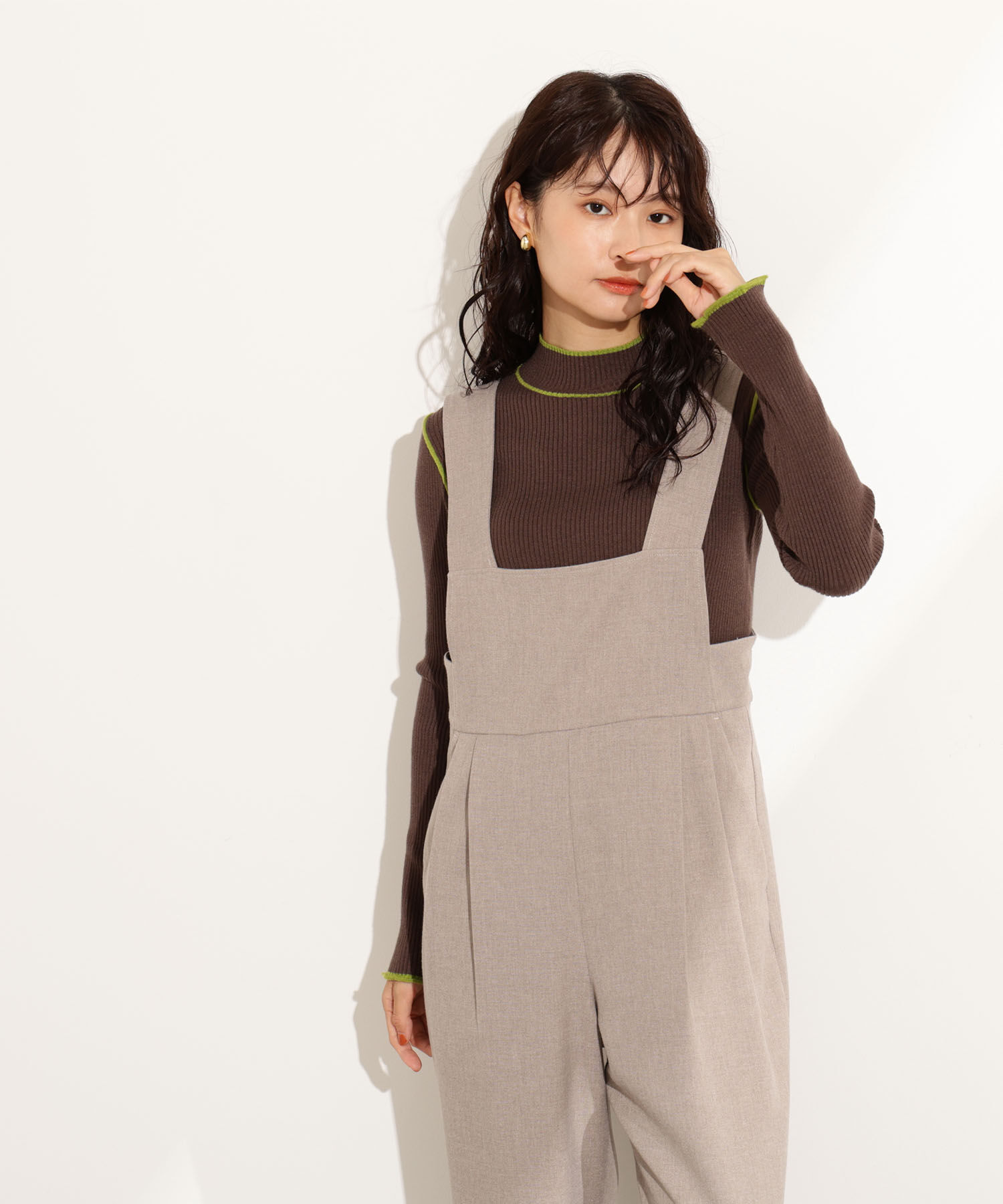  「ラインモックネックニット」|ニット・セーター|