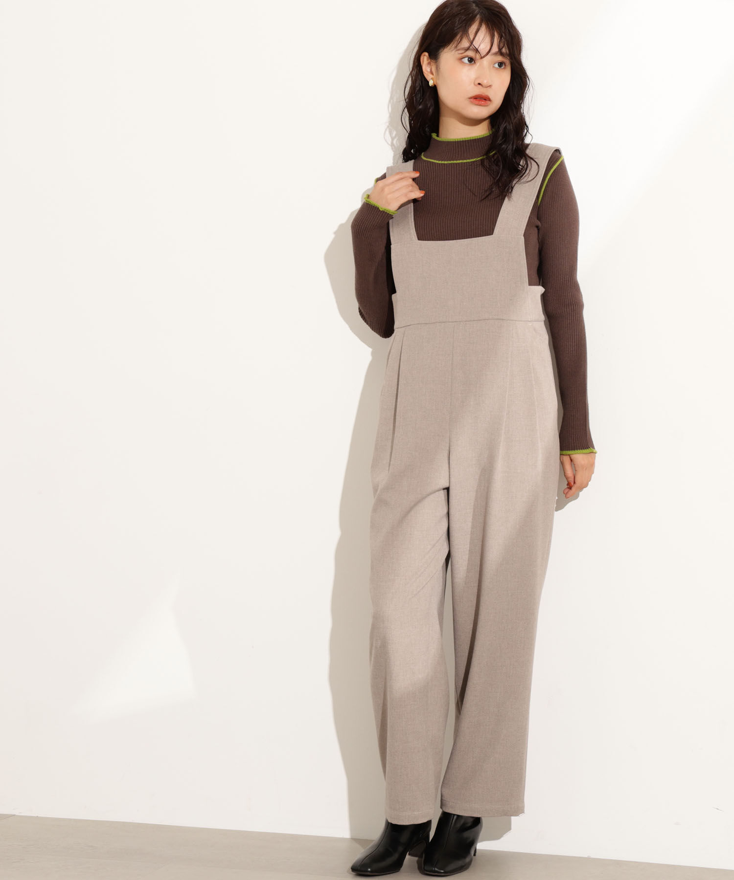  「ラインモックネックニット」|ニット・セーター|