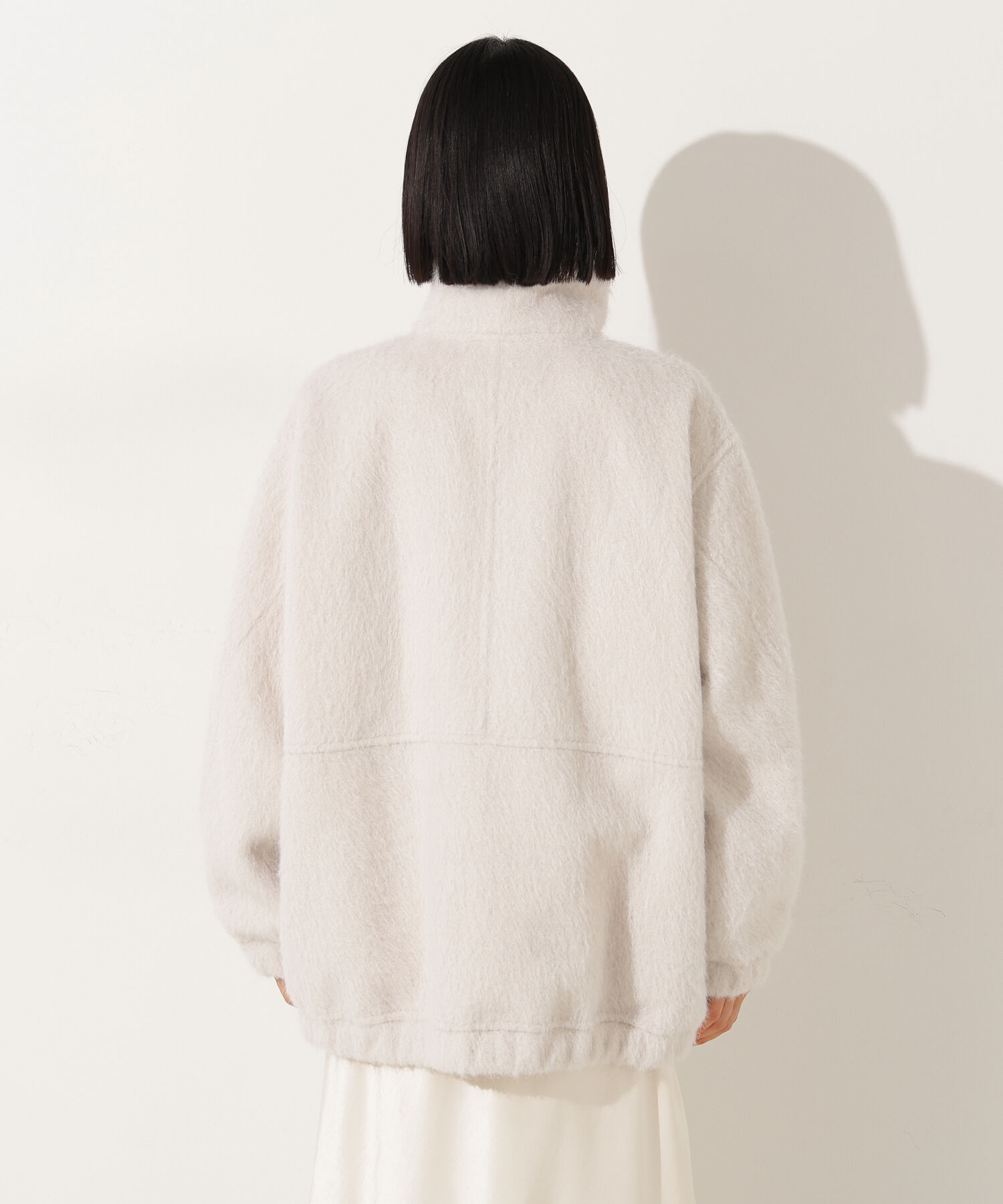  「スタンドネックシャギーブルゾン」|ブルゾン・スタジャン|