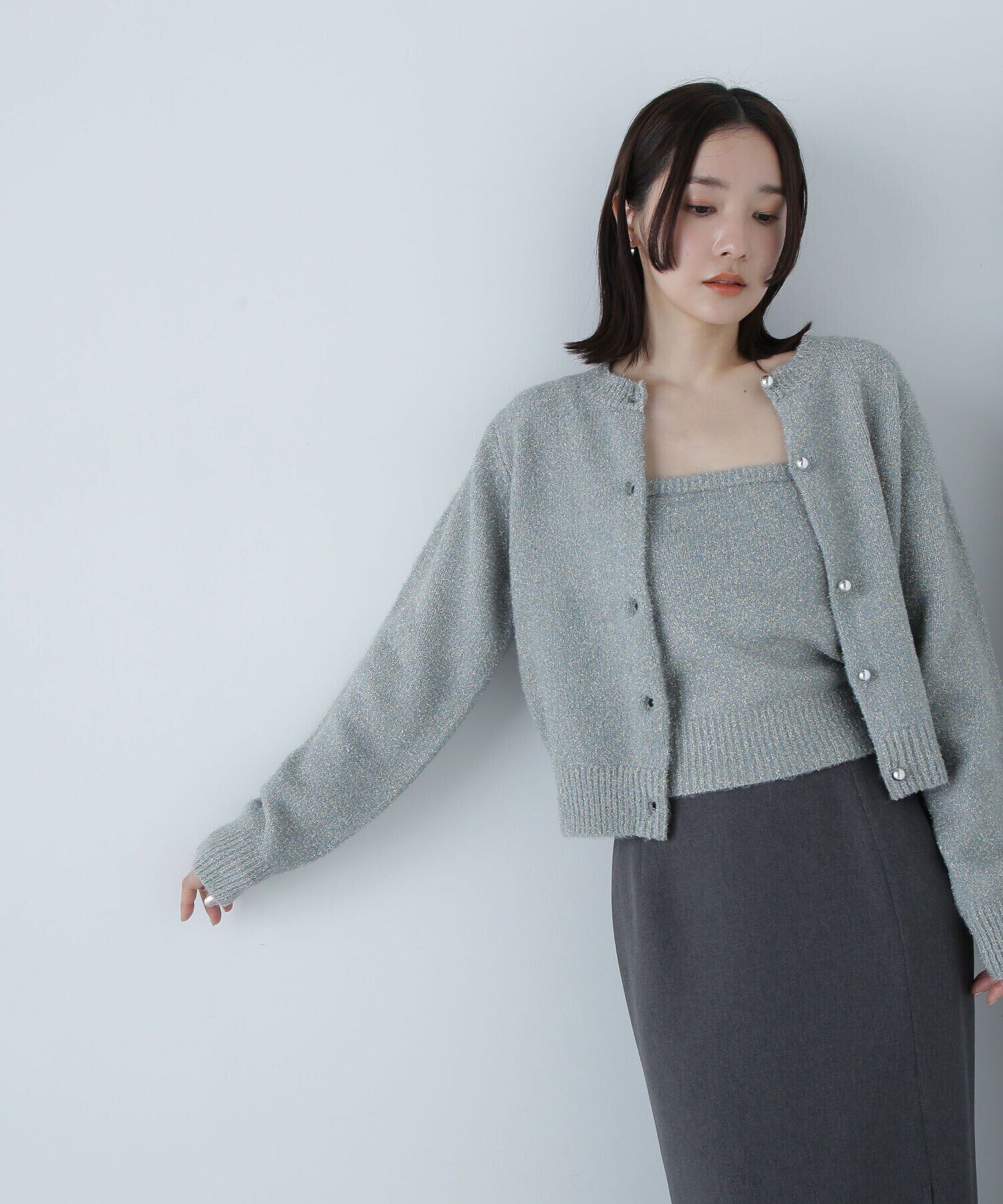  「グリッターラメアンサンブル　24AW」|ニット・セーター|