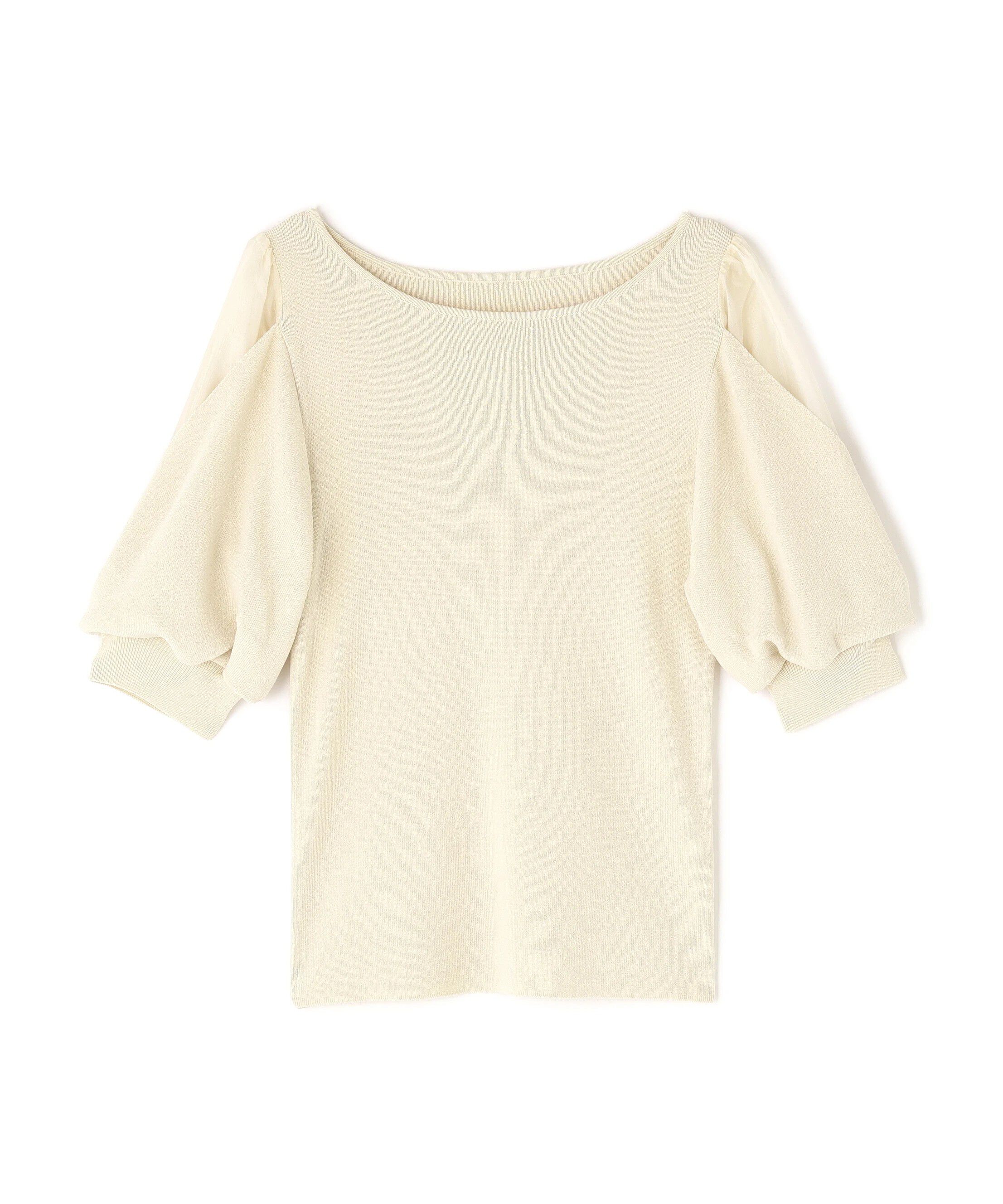  「シアーレイヤースリーブニット」|ニット・セーター|