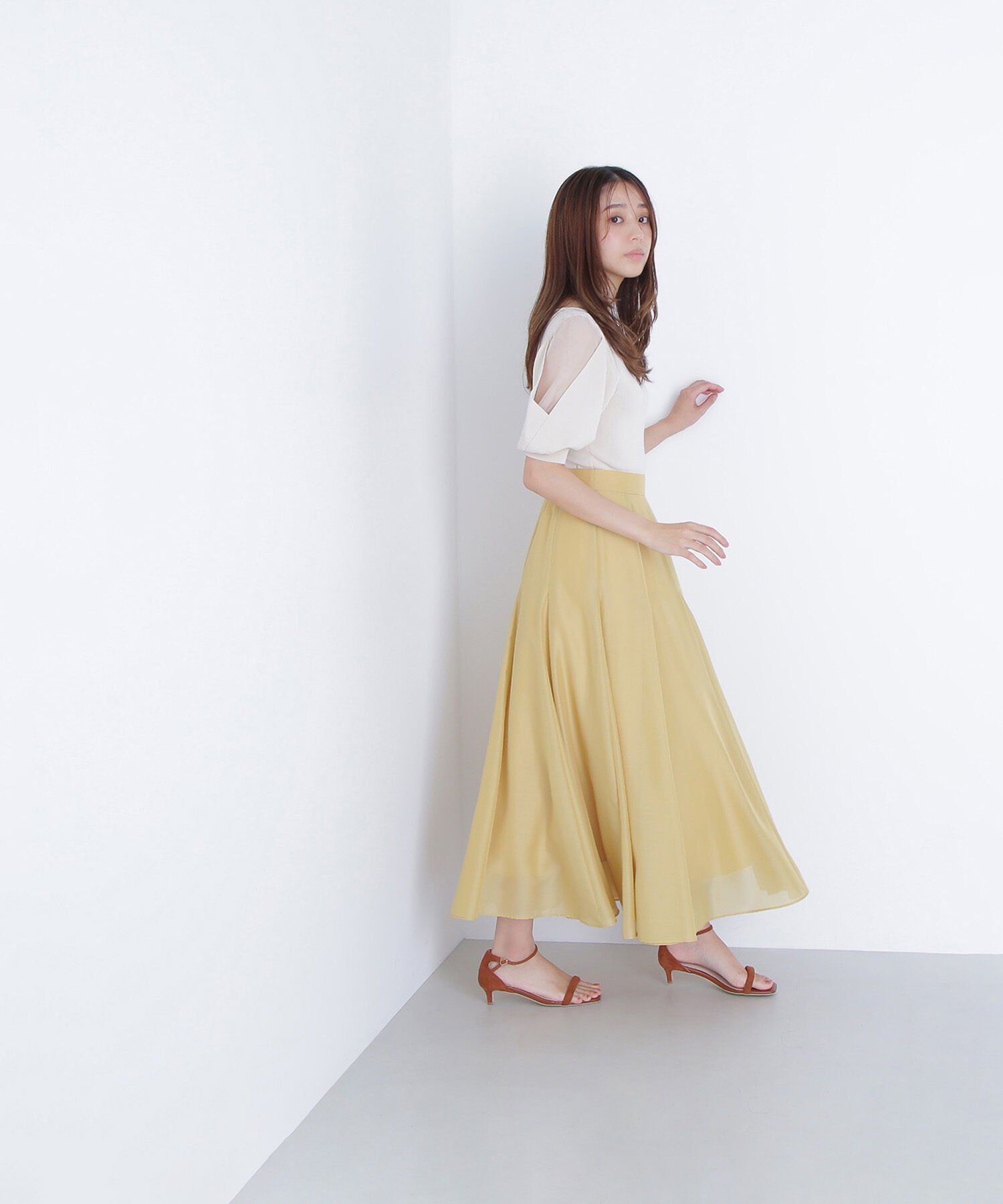  「シアーレイヤースリーブニット」|ニット・セーター|