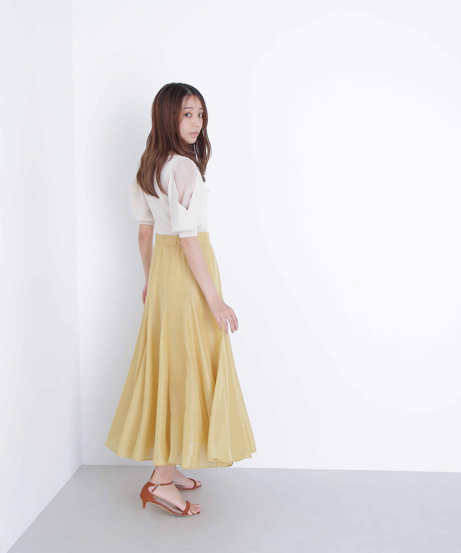  「シアーレイヤースリーブニット」|ニット・セーター|