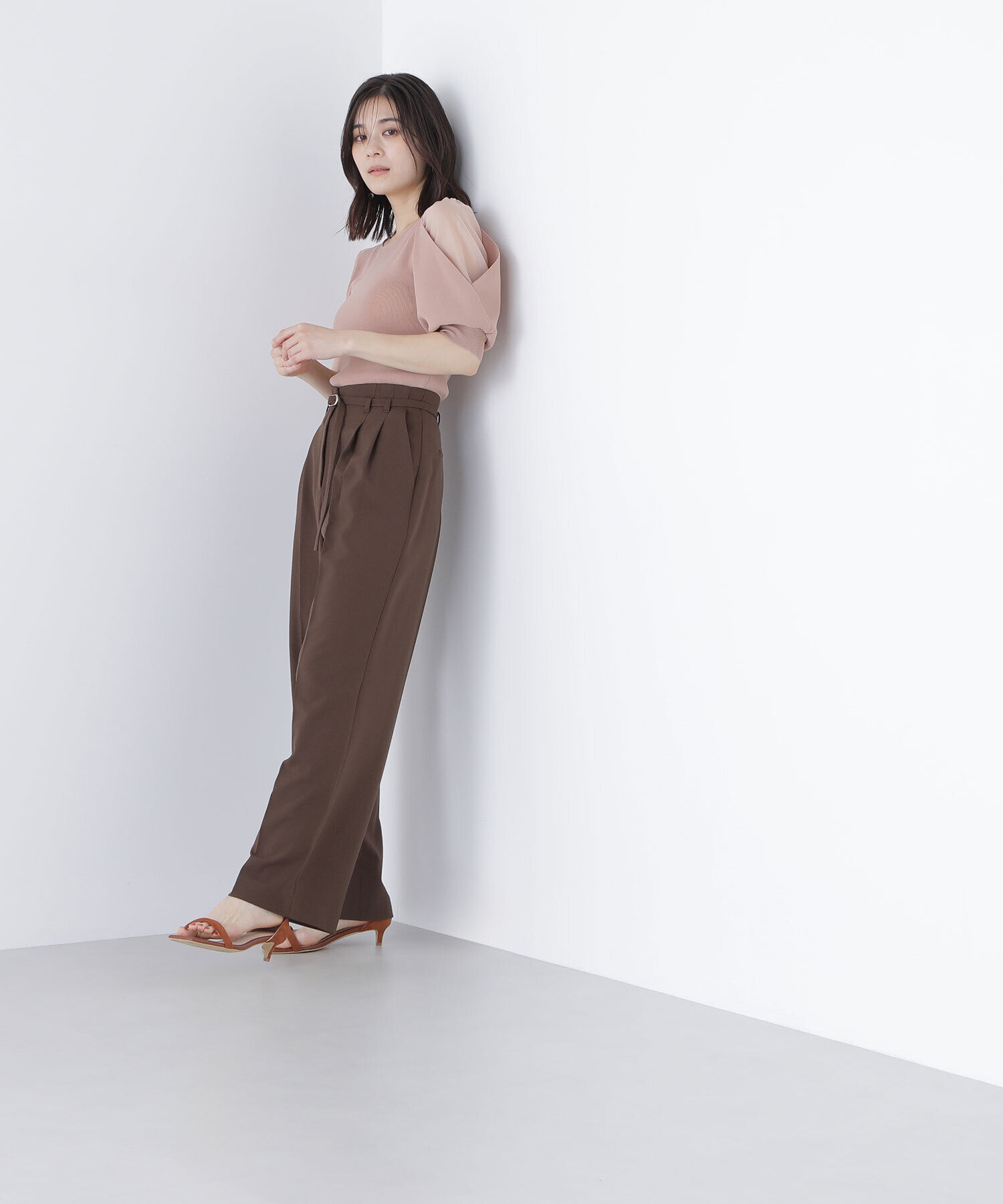  「シアーレイヤースリーブニット」|ニット・セーター|