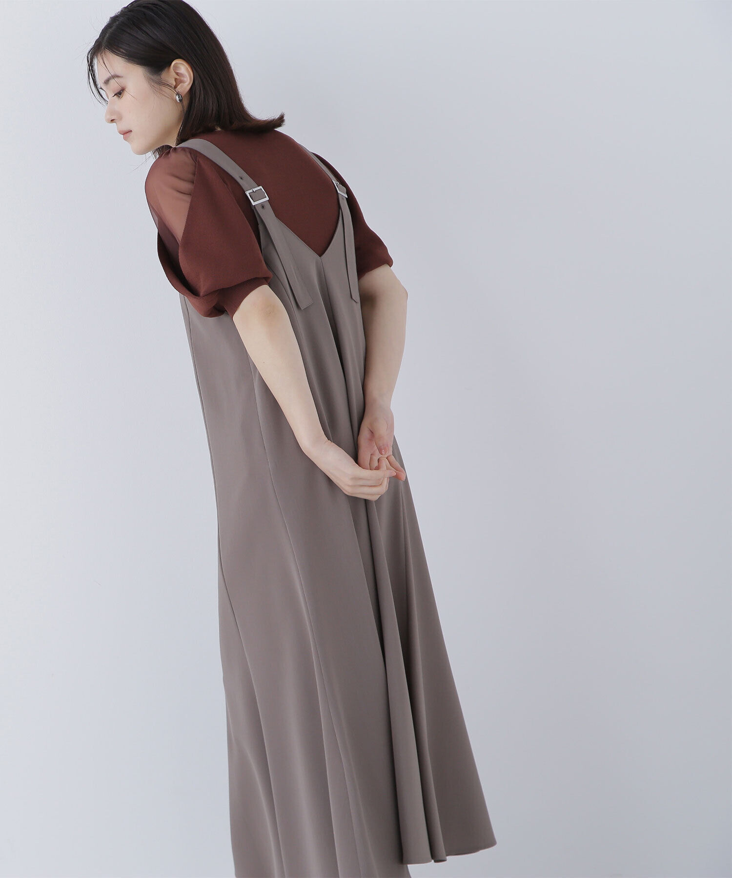  「シアーレイヤースリーブニット」|ニット・セーター|