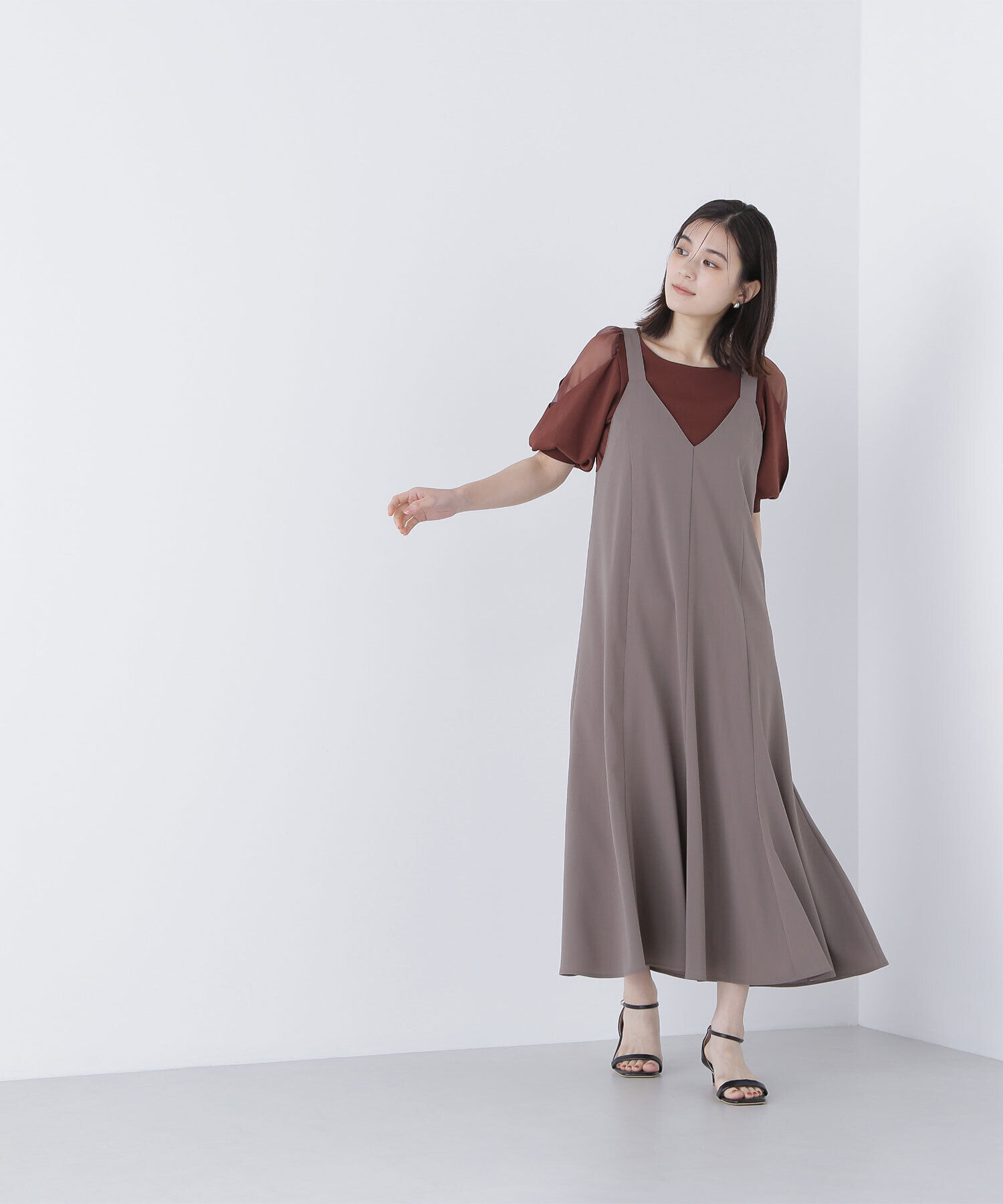  「シアーレイヤースリーブニット」|ニット・セーター|