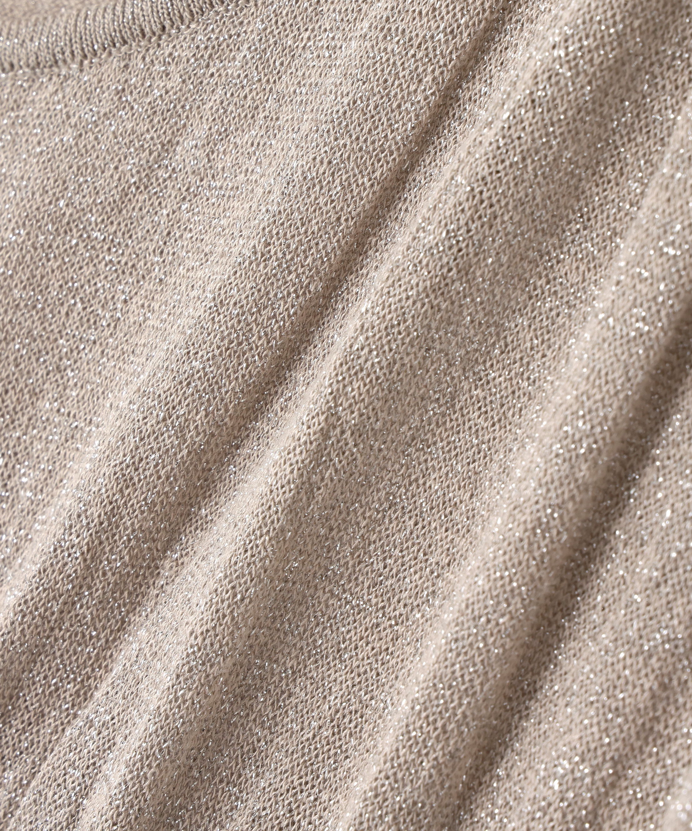  「切替ラメリブニット」|ニット・セーター|