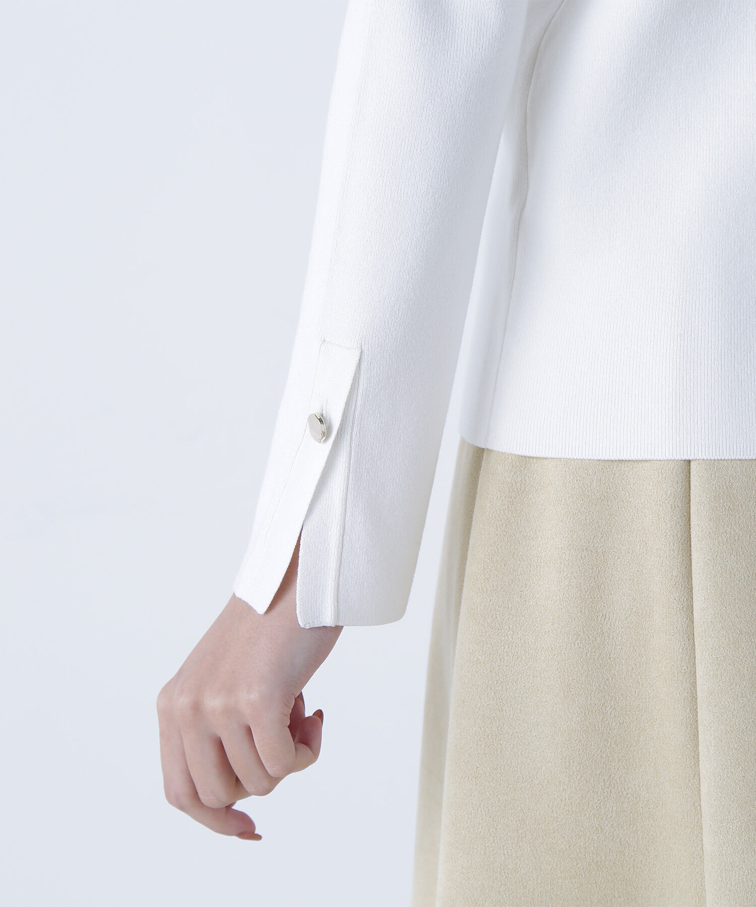  「総針ベーシックシリーズ スクエアネックニット」|ニット・セーター|