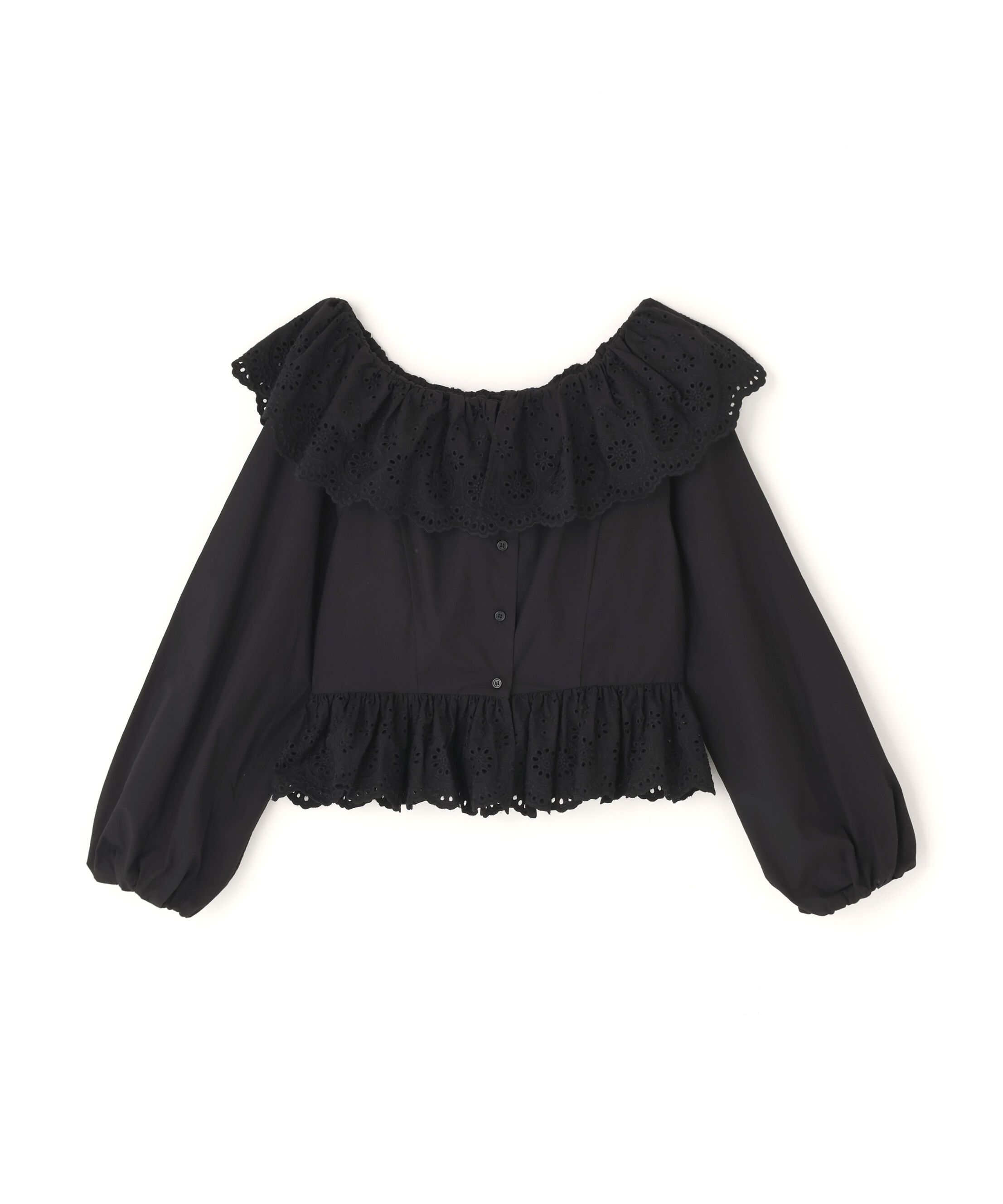  「〈N.〉 エンブロイダリーフリルブラウス」|シャツ・ブラウス|