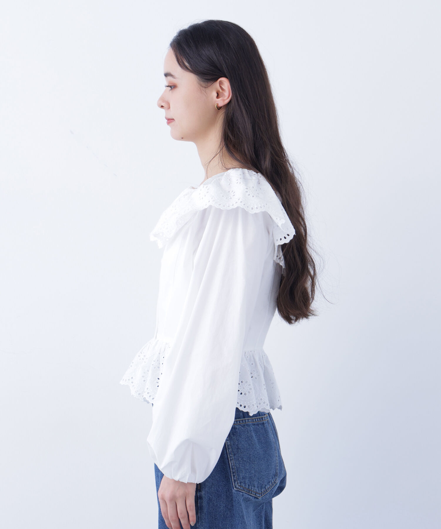  「〈N.〉 エンブロイダリーフリルブラウス」|シャツ・ブラウス|