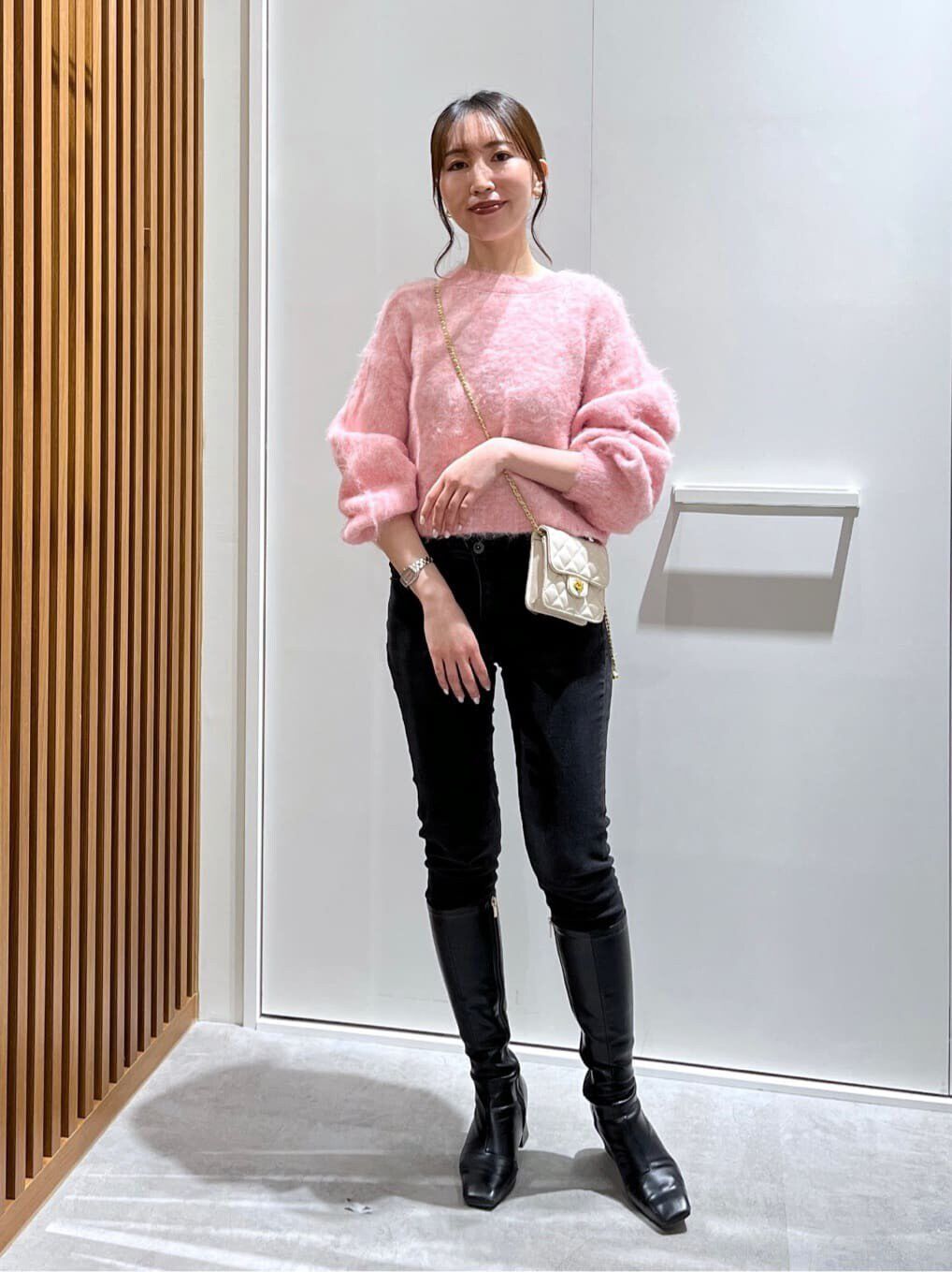  「ハイウエストボタンフライスキニーデニムパンツ」|その他|