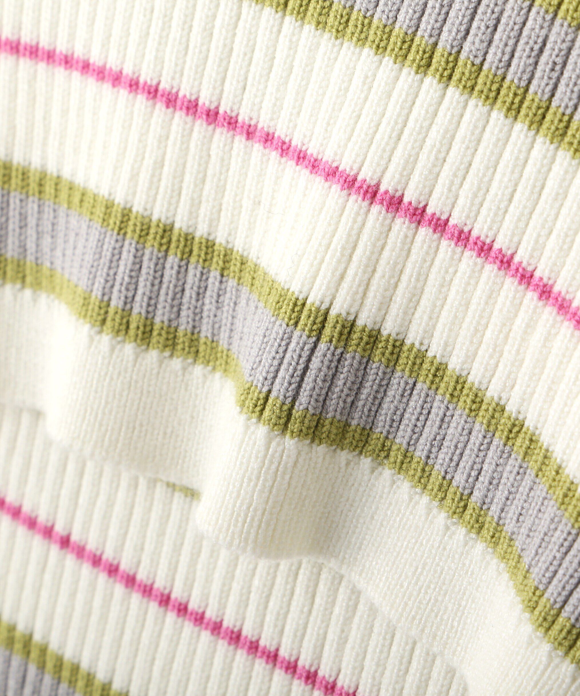  「ショート丈リブニット&times;タンクトップセット」|ニット・セーター|