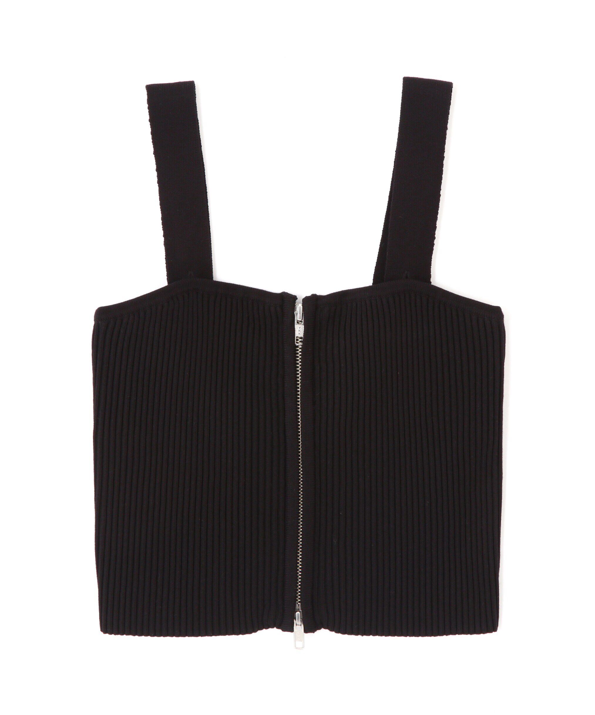  「ダブルジップニットビスチェ」|ニット・セーター|