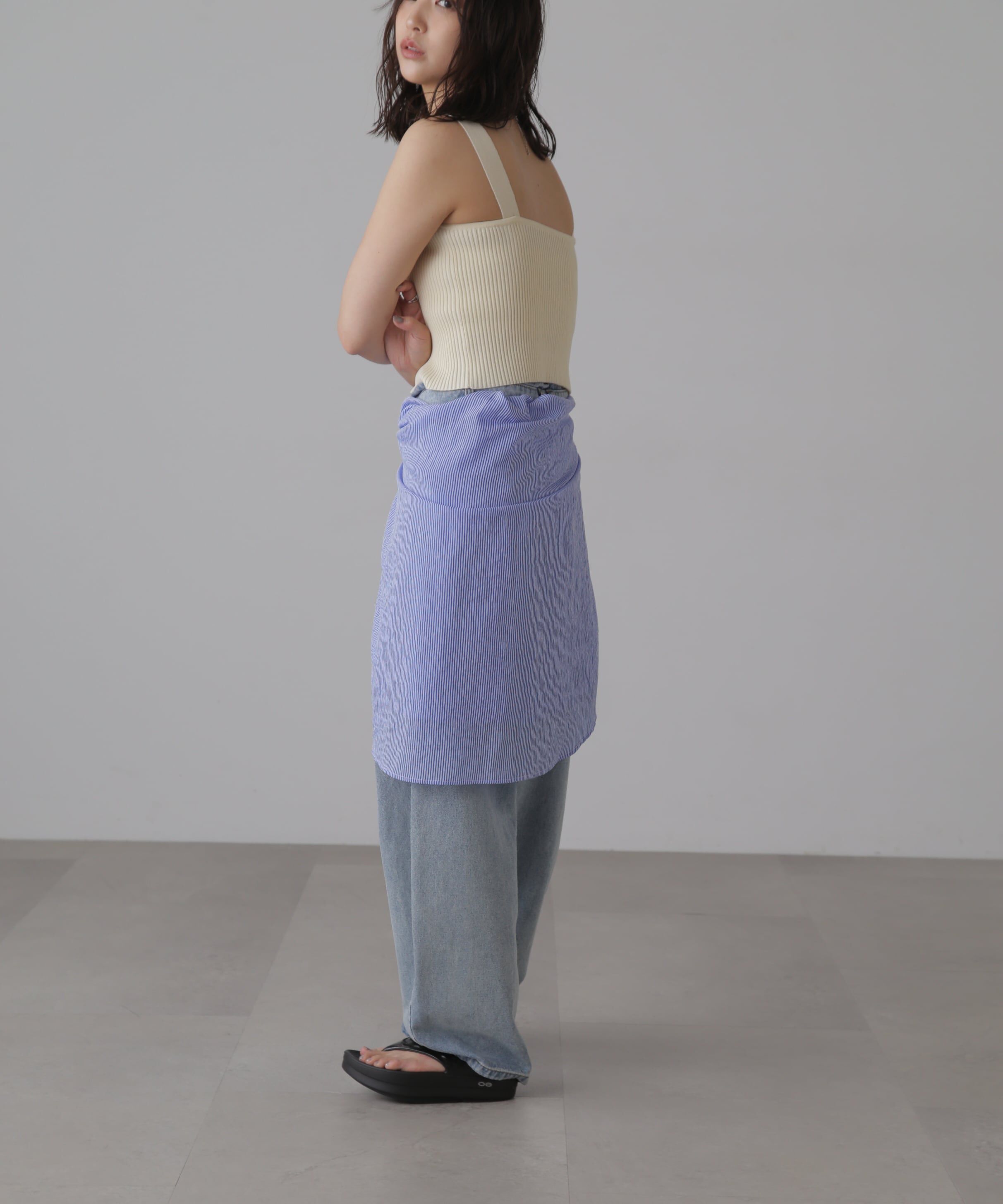  「ダブルジップニットビスチェ」|ニット・セーター|