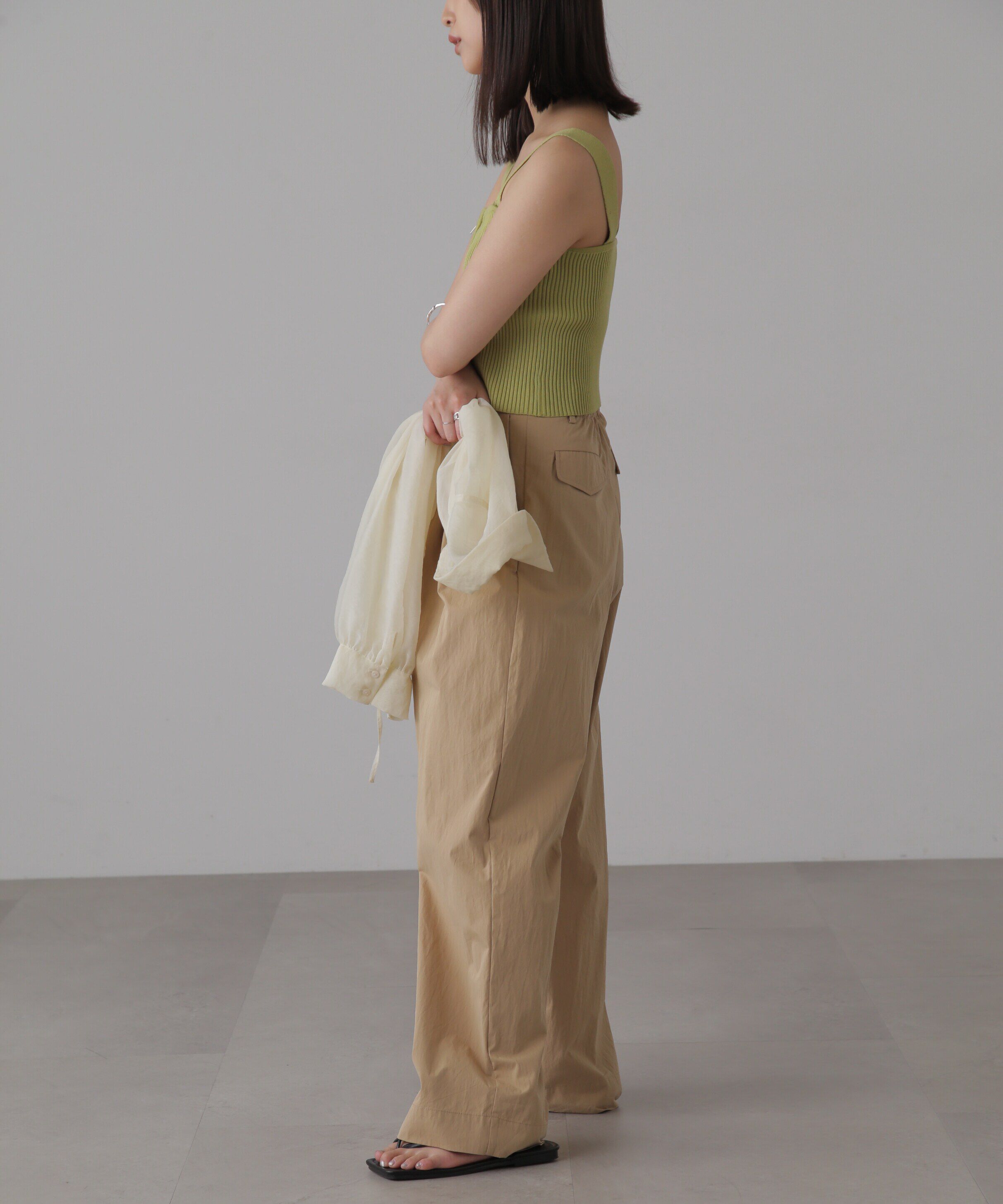  「ダブルジップニットビスチェ」|ニット・セーター|