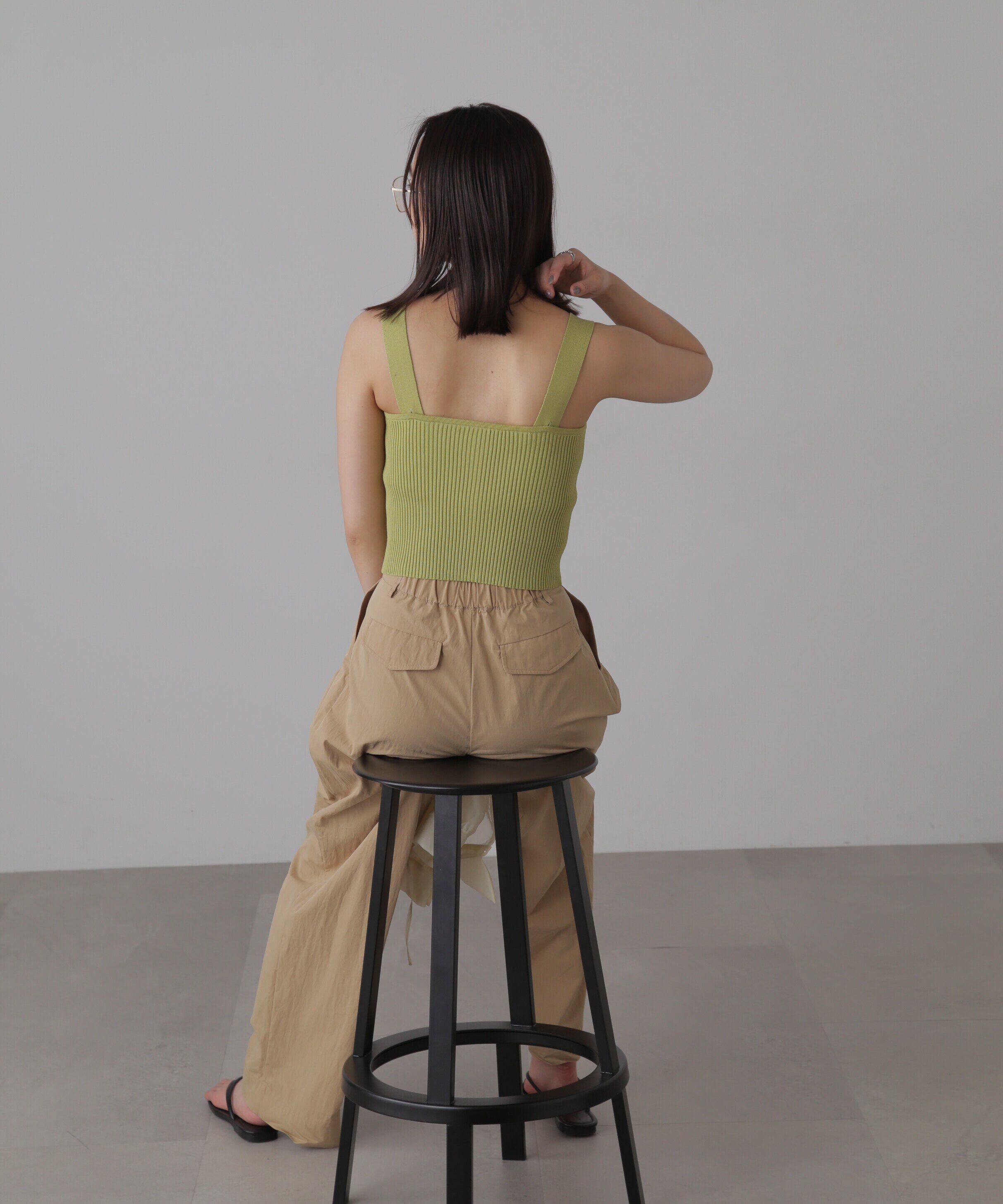  「ダブルジップニットビスチェ」|ニット・セーター|