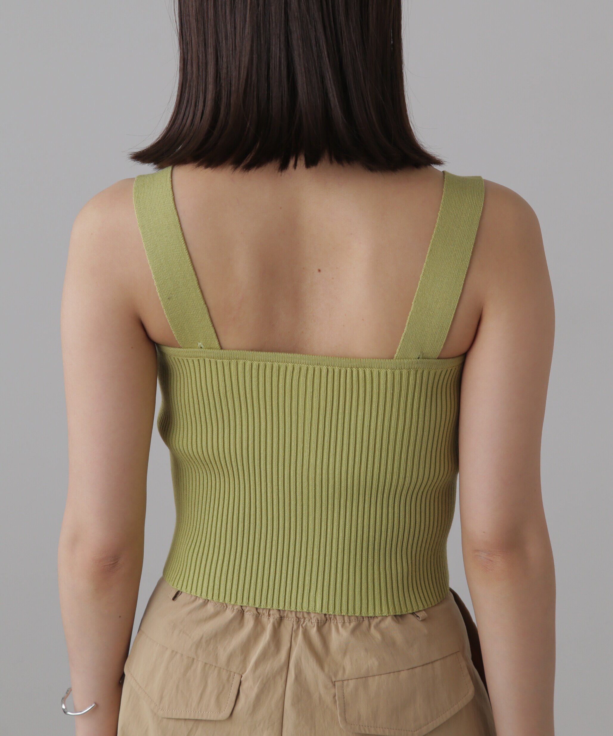  「ダブルジップニットビスチェ」|ニット・セーター|