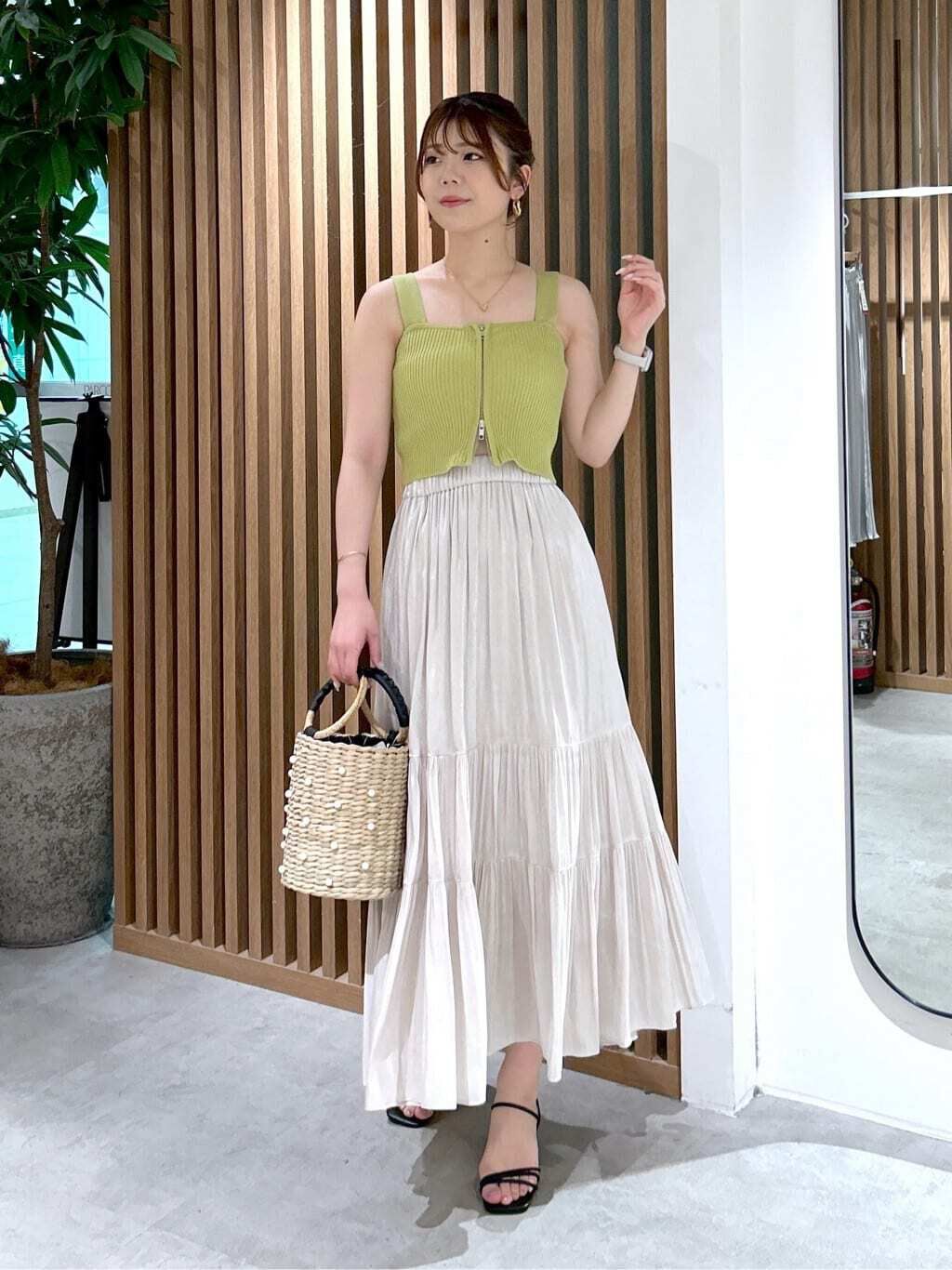  「ダブルジップニットビスチェ」|ニット・セーター|