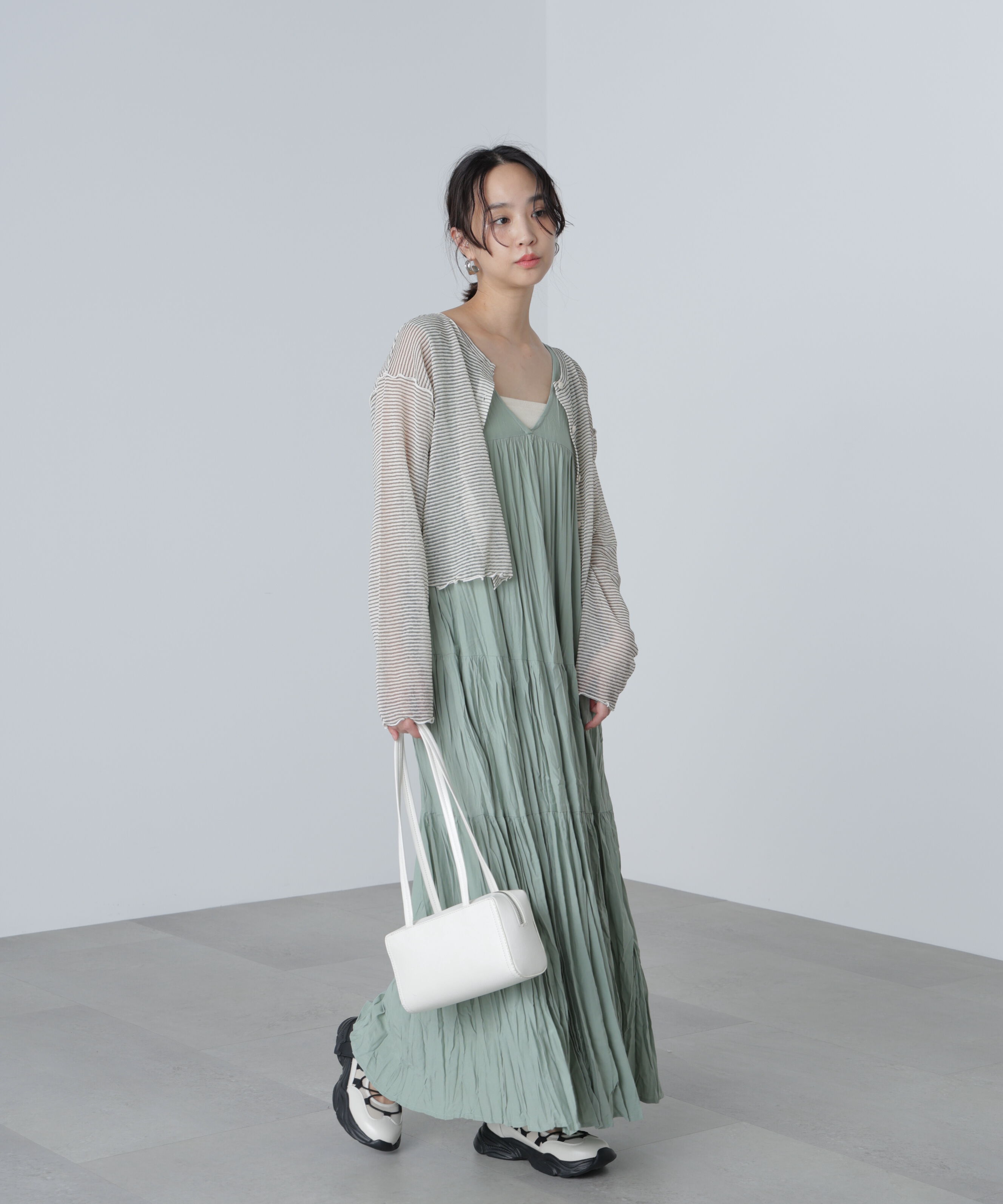  「前後２ＷＡＹシアーカットソーカーディガン」|Tシャツ・カットソー|