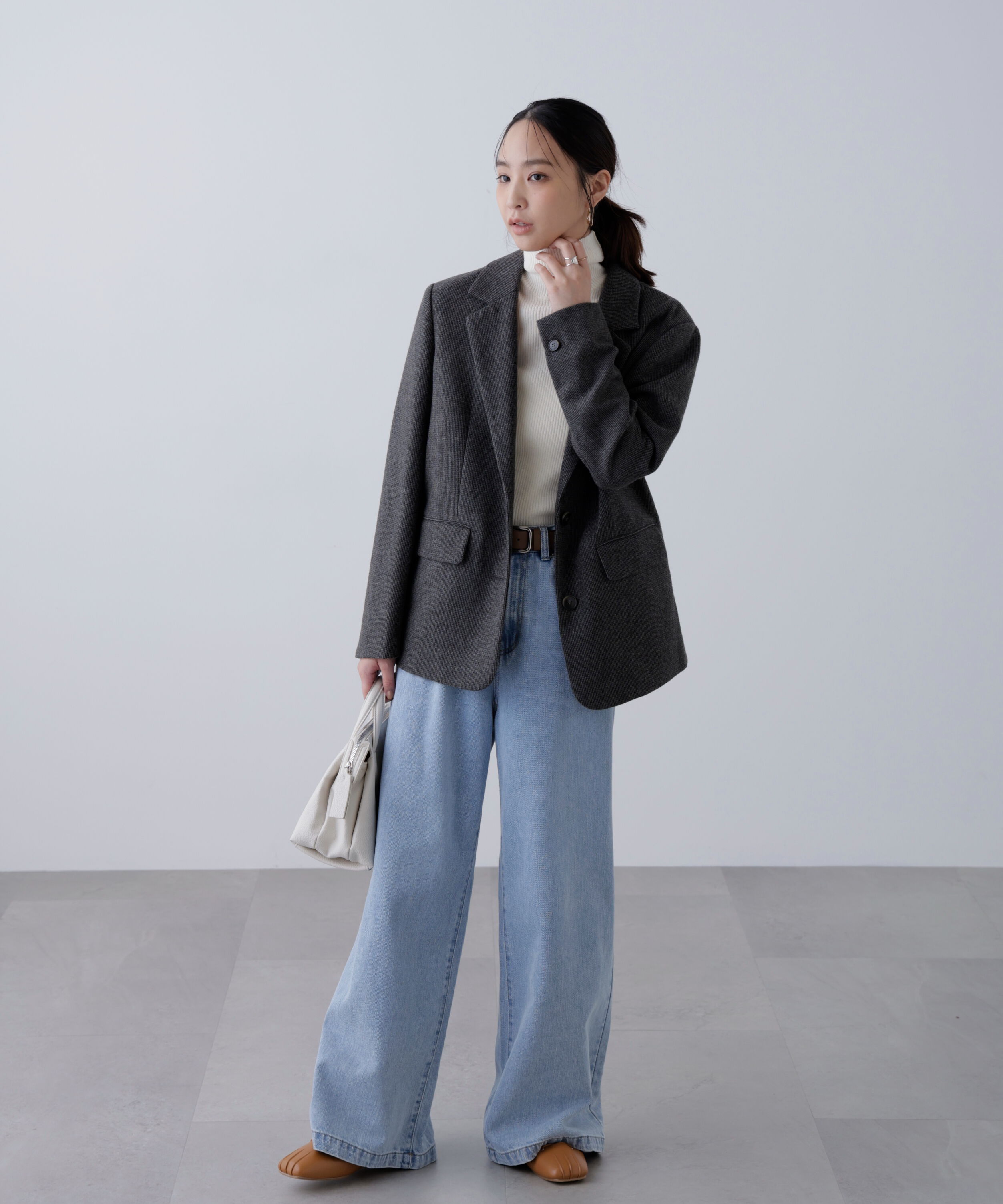  「ウール混オーバーサイズジャケット」|その他|