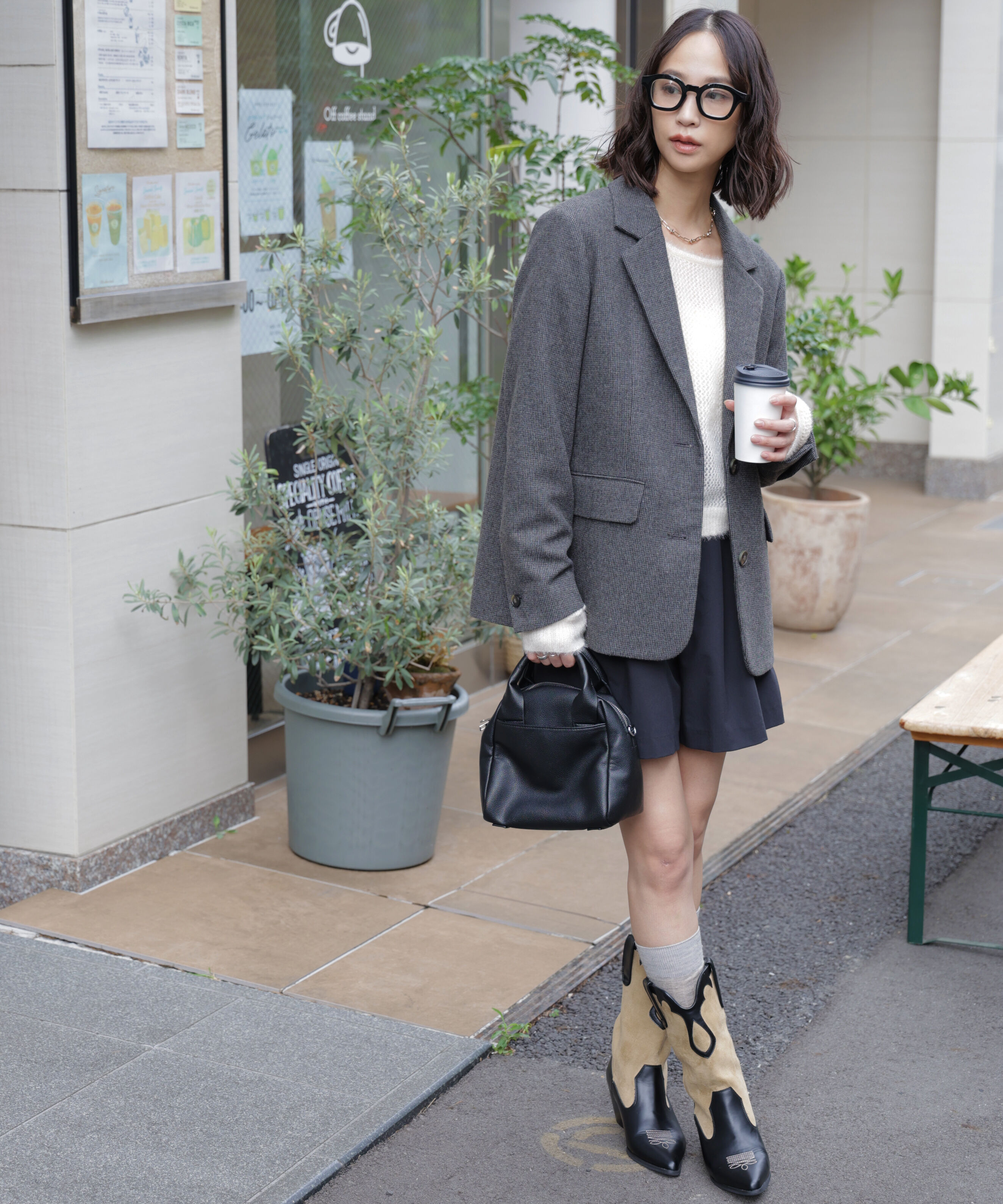  「ウール混オーバーサイズジャケット」|その他|