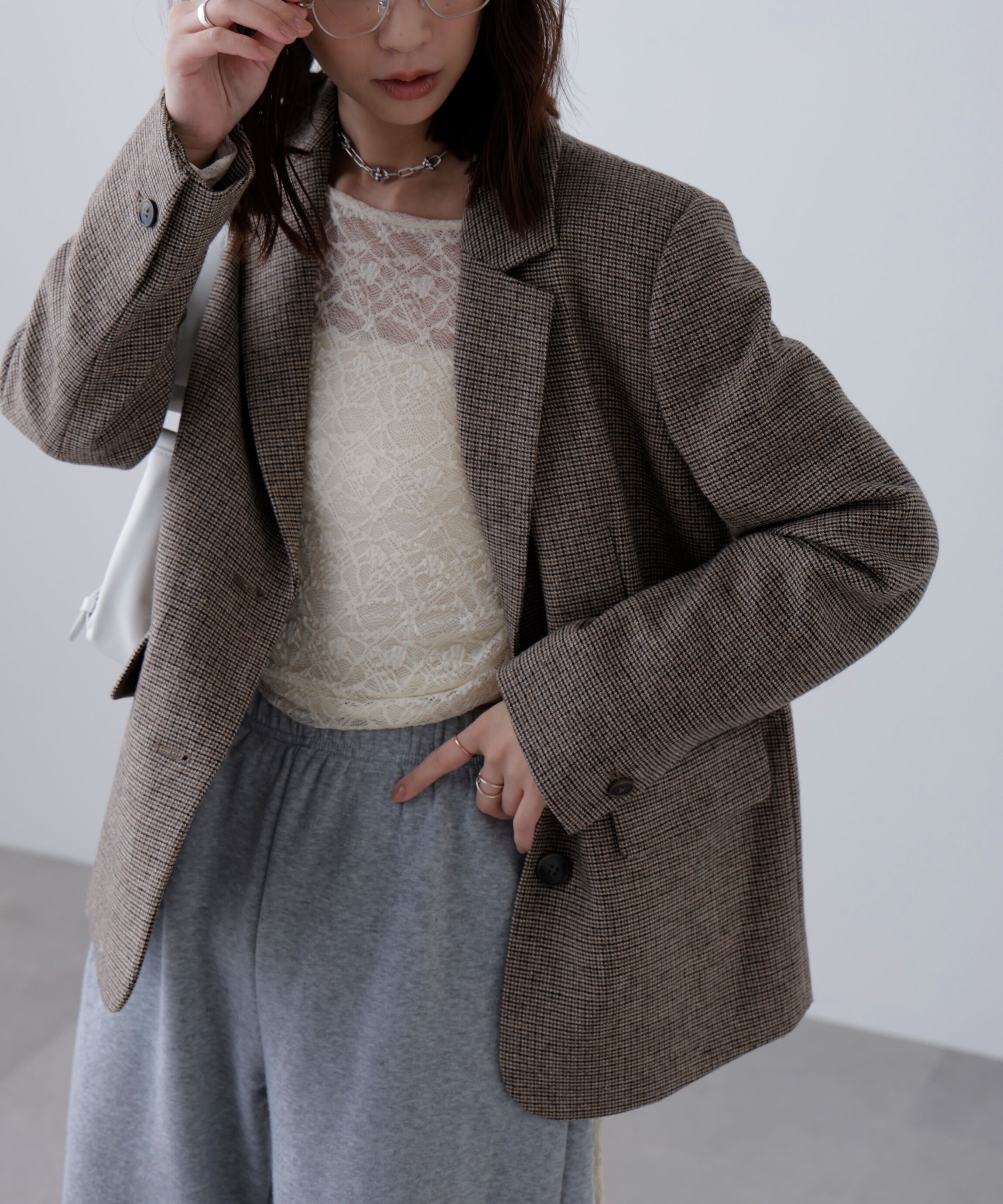  「ウール混オーバーサイズジャケット」|その他|