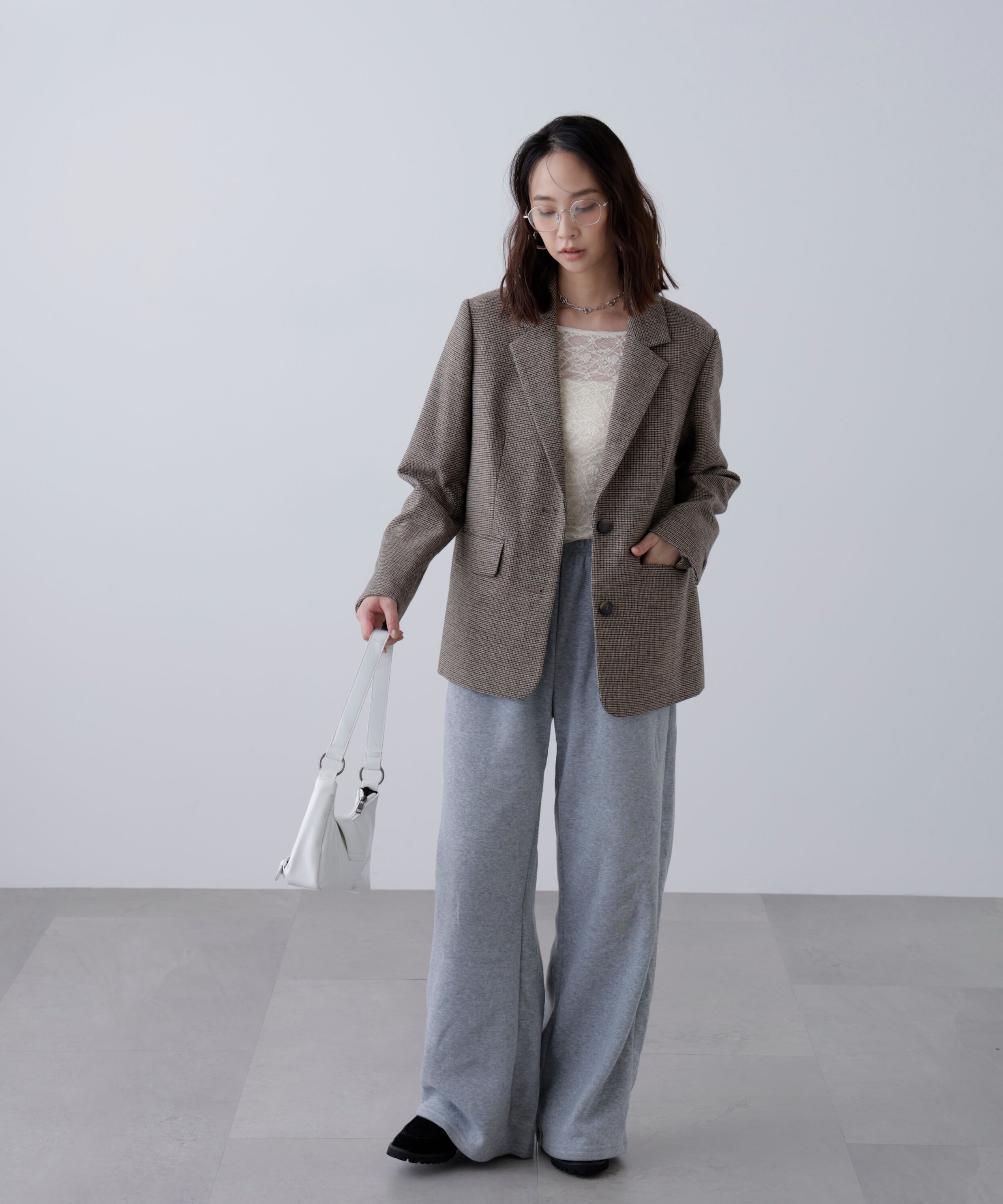  「ウール混オーバーサイズジャケット」|その他|