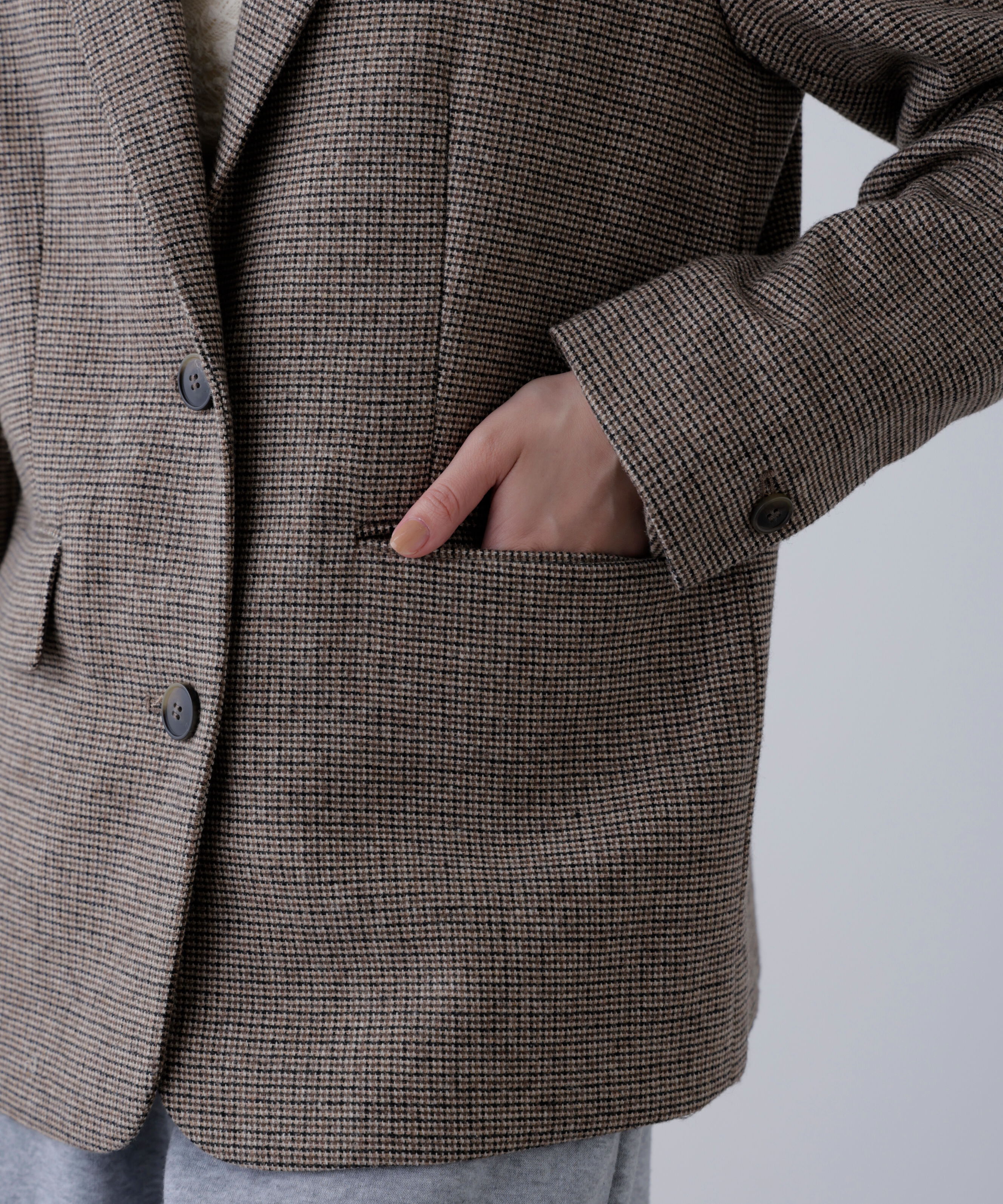  「ウール混オーバーサイズジャケット」|その他|