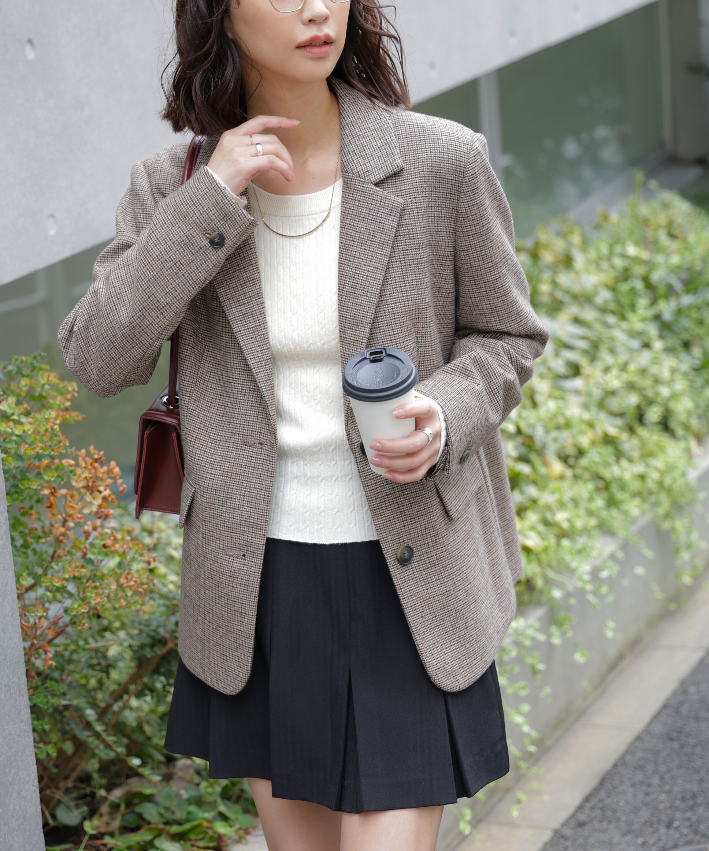  「ウール混オーバーサイズジャケット」|その他|