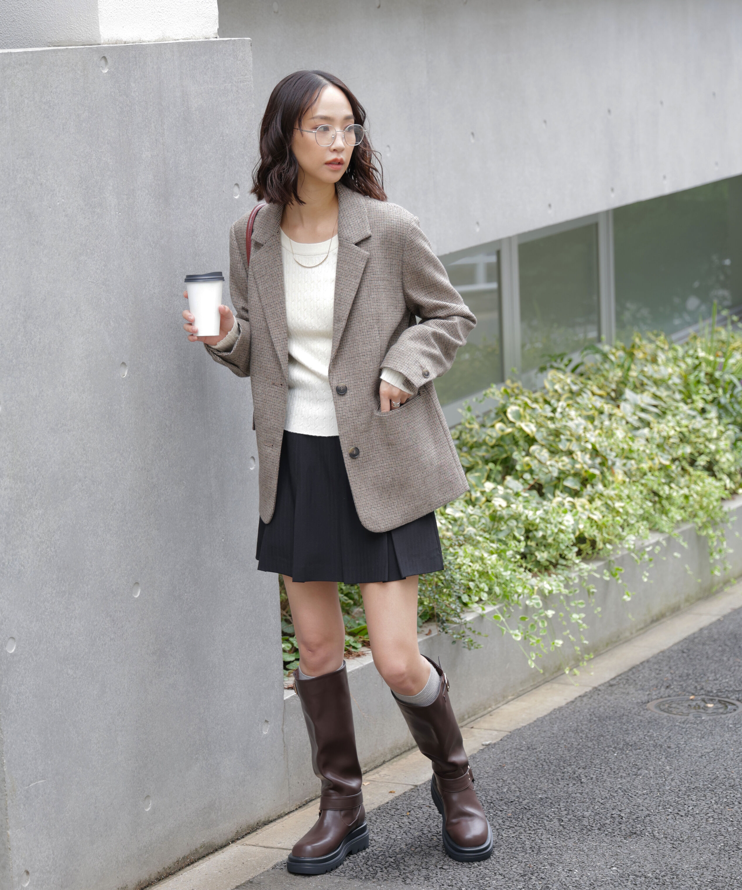  「ウール混オーバーサイズジャケット」|その他|