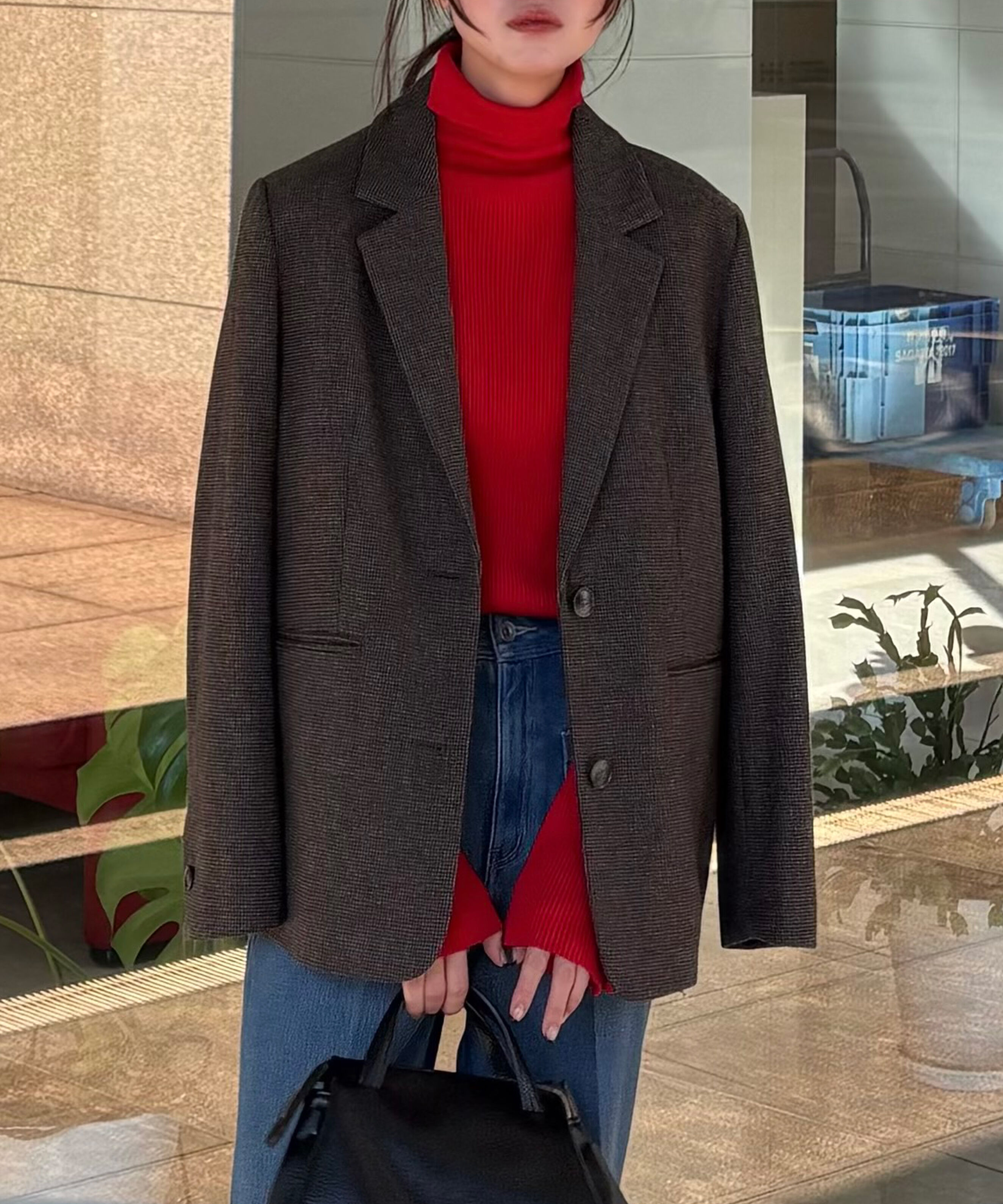  「ウール混オーバーサイズジャケット」|その他|