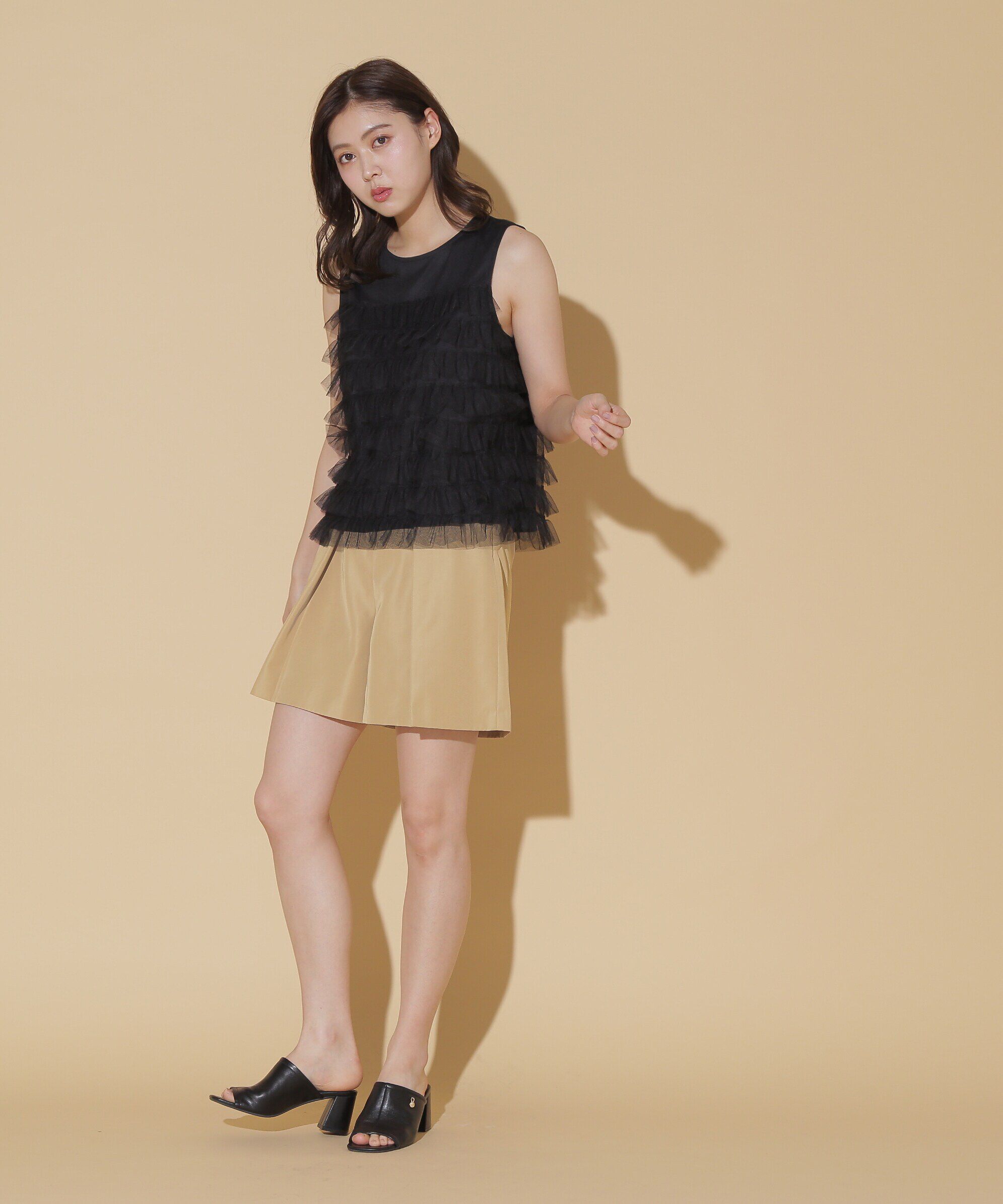  「メタル釦タックショートパンツ」|その他|