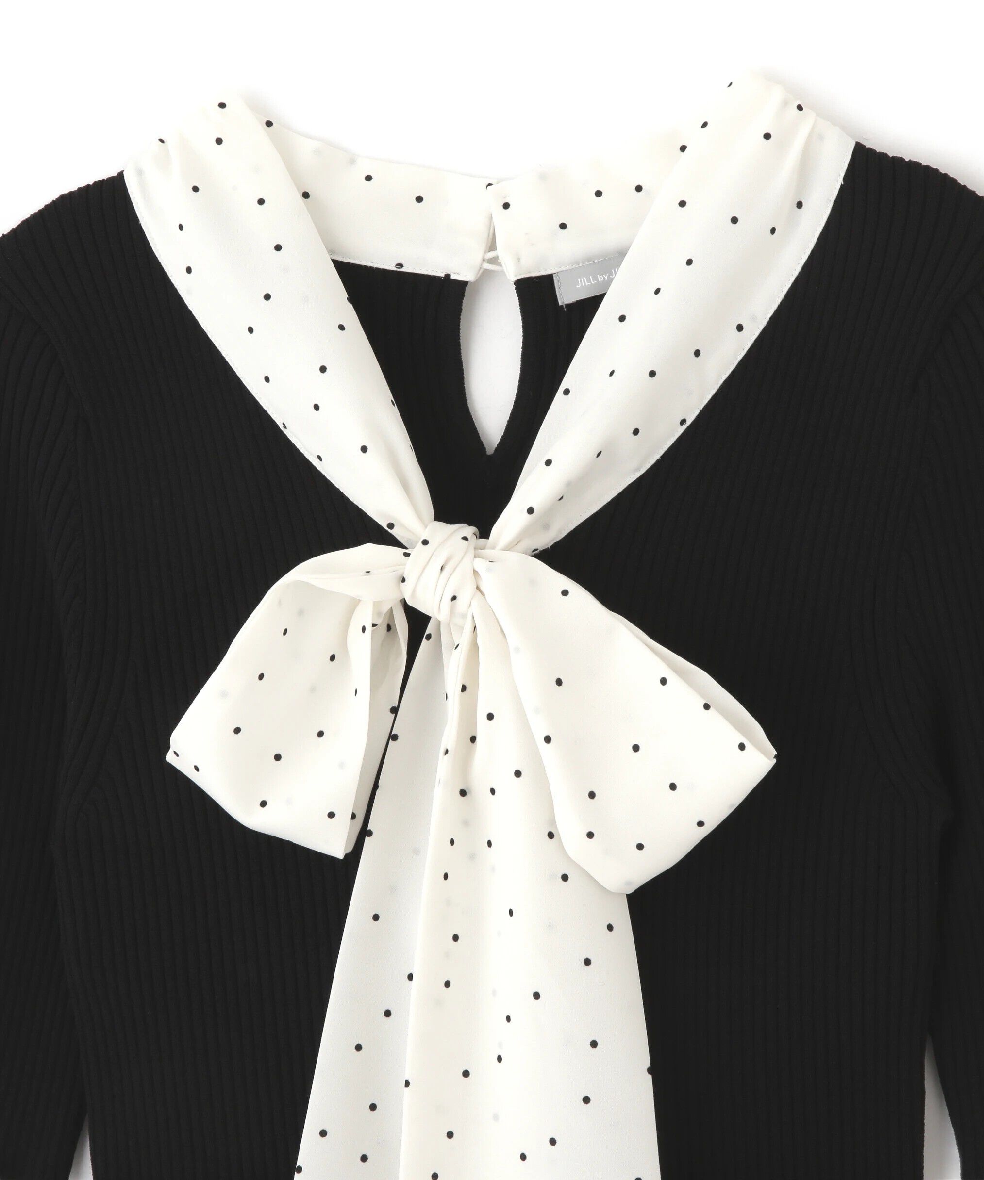  「ボウタイリブニット」|ニット・セーター|