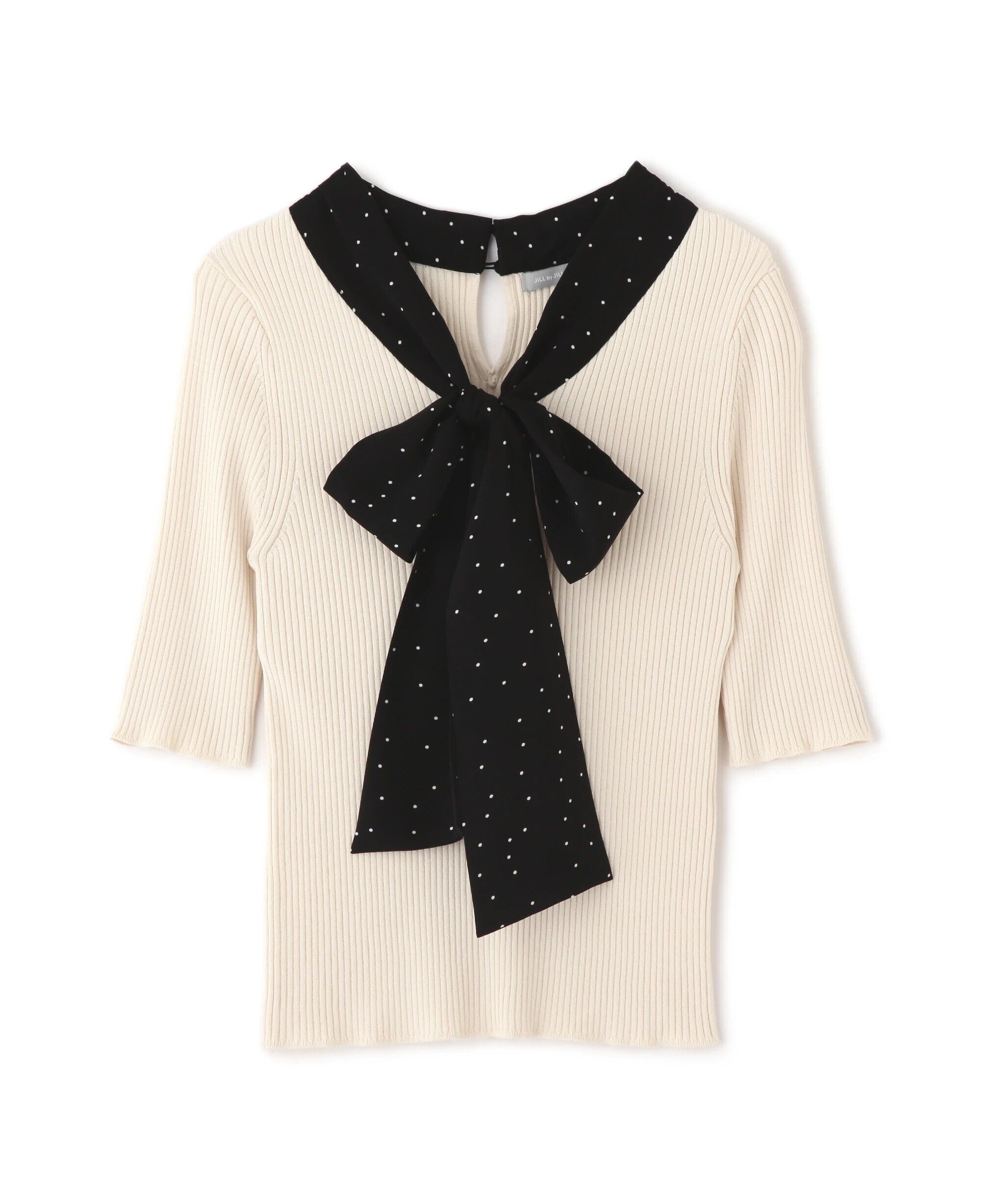  「ボウタイリブニット」|ニット・セーター|