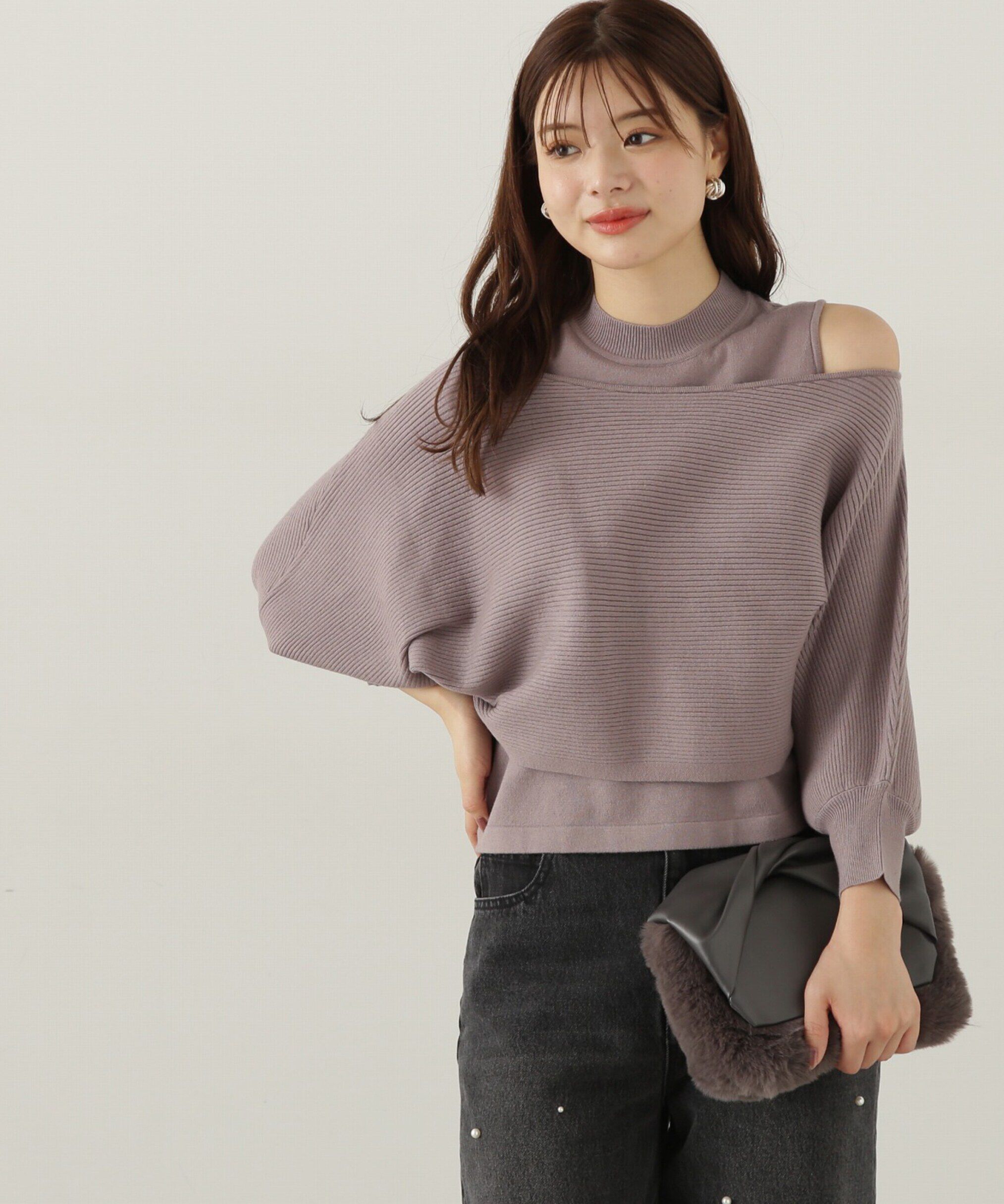 PROPORTION BODY DRESSING「オフショルアンサンブルニット　24AW」|ニット・セーター|