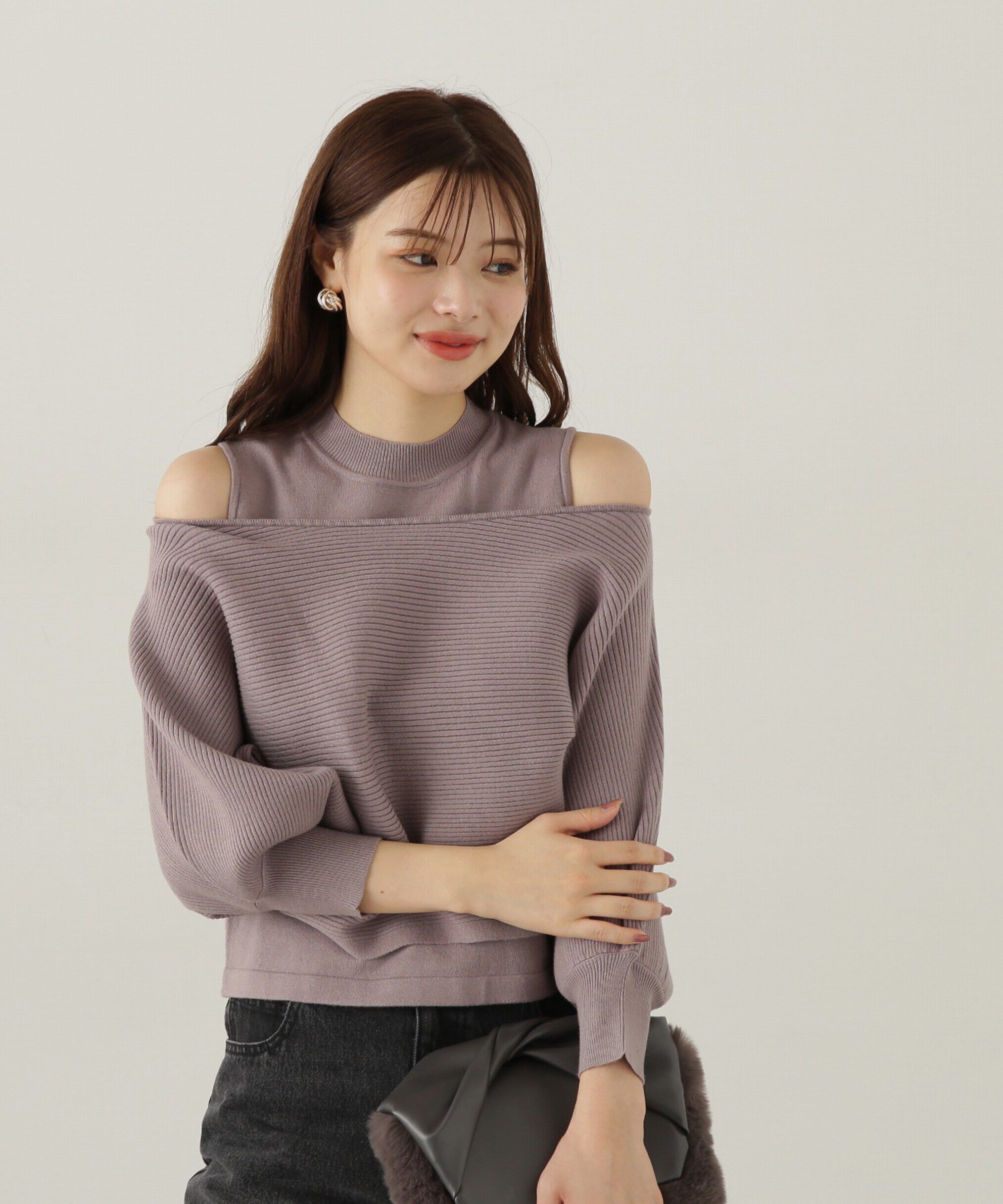 PROPORTION BODY DRESSING「オフショルアンサンブルニット　24AW」|ニット・セーター|