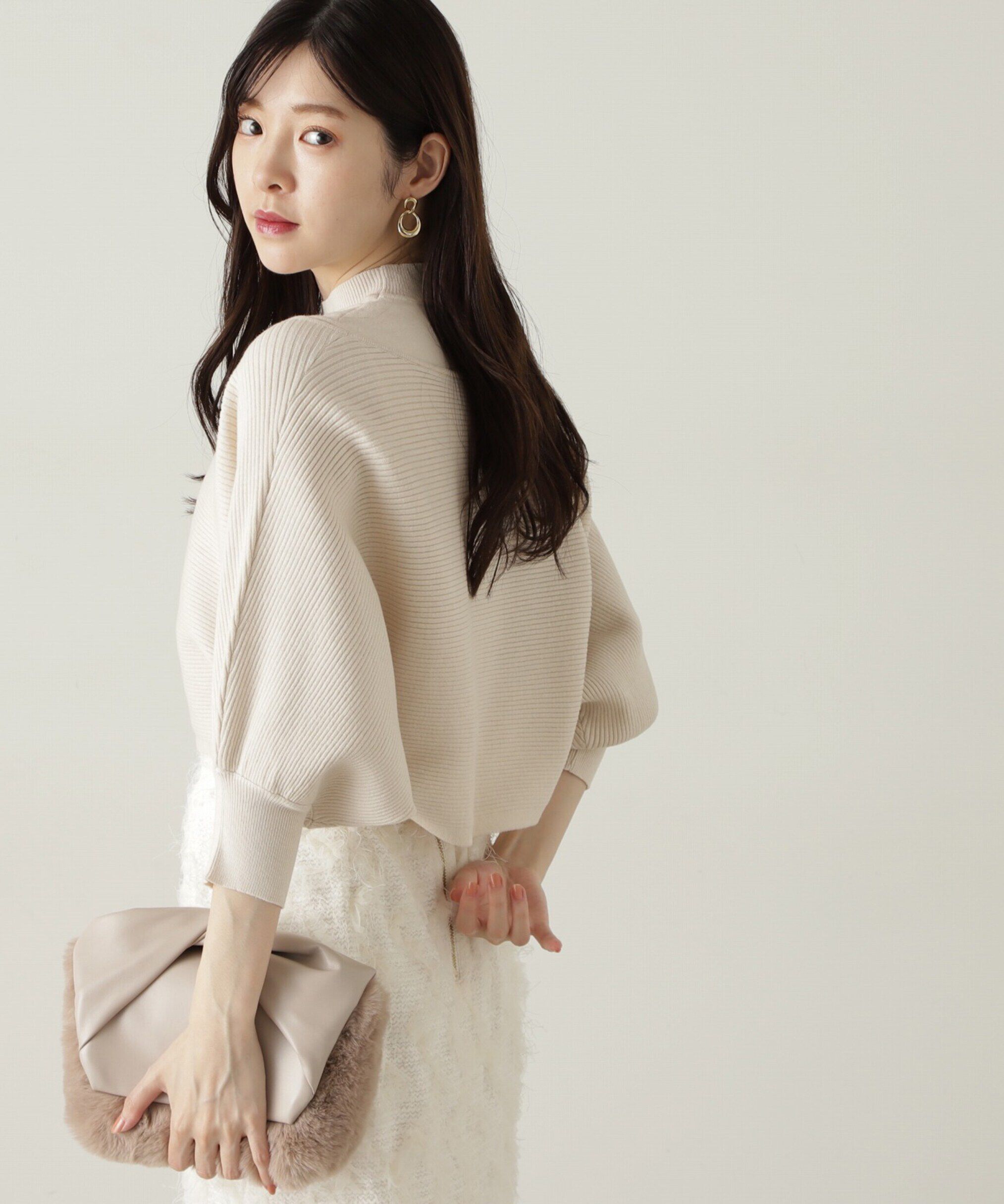 PROPORTION BODY DRESSING「オフショルアンサンブルニット　24AW」|ニット・セーター|