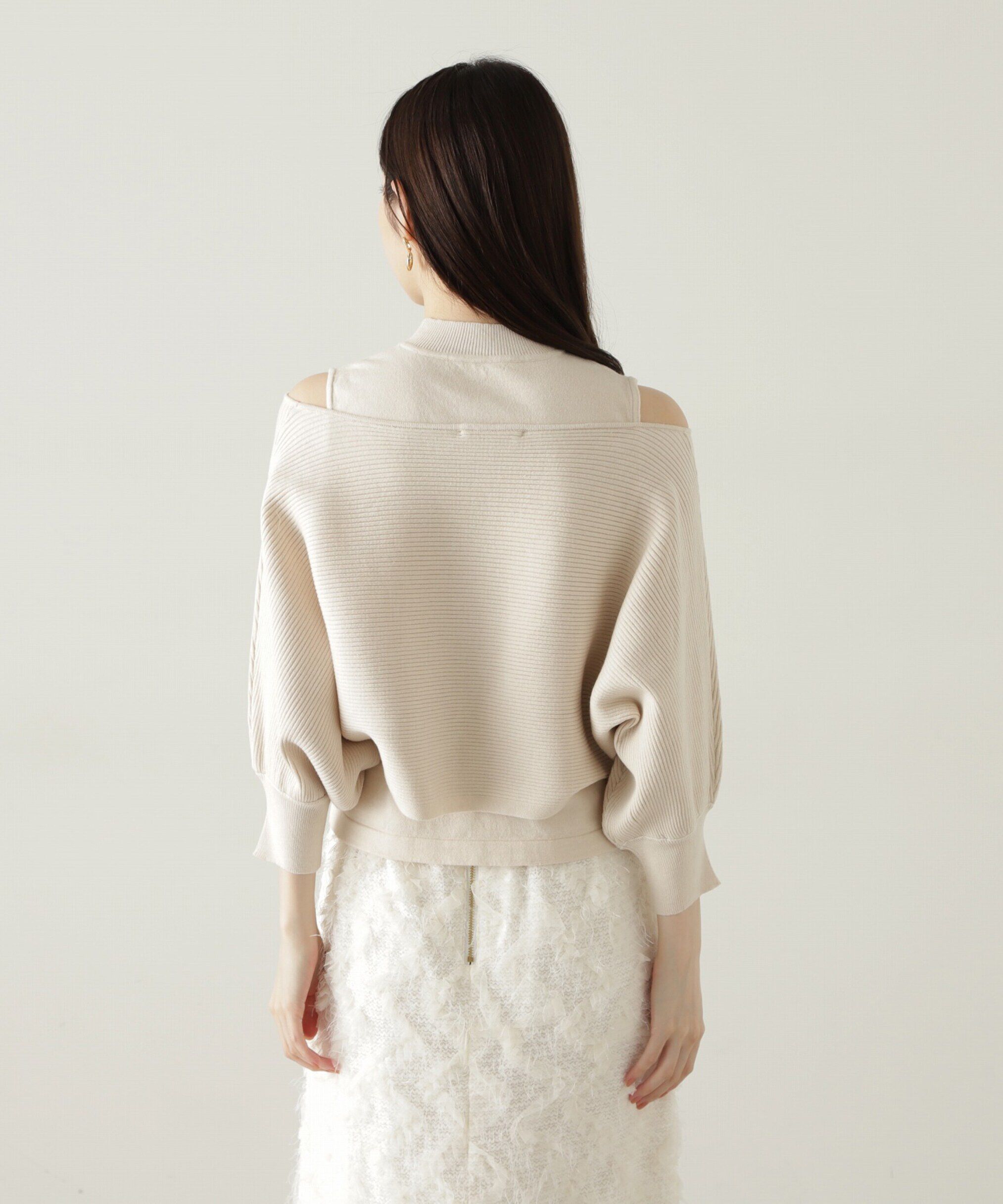 PROPORTION BODY DRESSING「オフショルアンサンブルニット　24AW」|ニット・セーター|