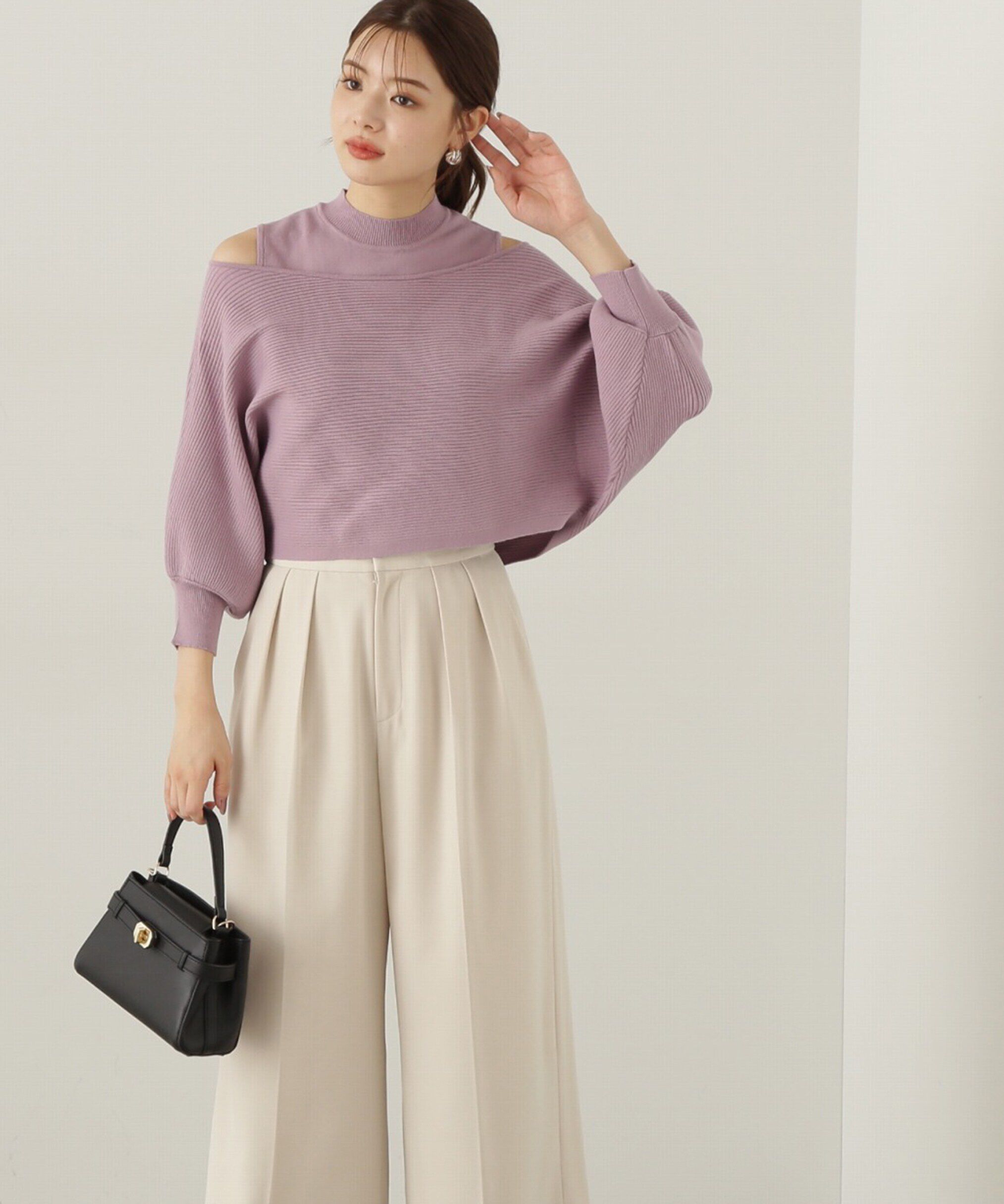 PROPORTION BODY DRESSING「オフショルアンサンブルニット　24AW」|ニット・セーター|