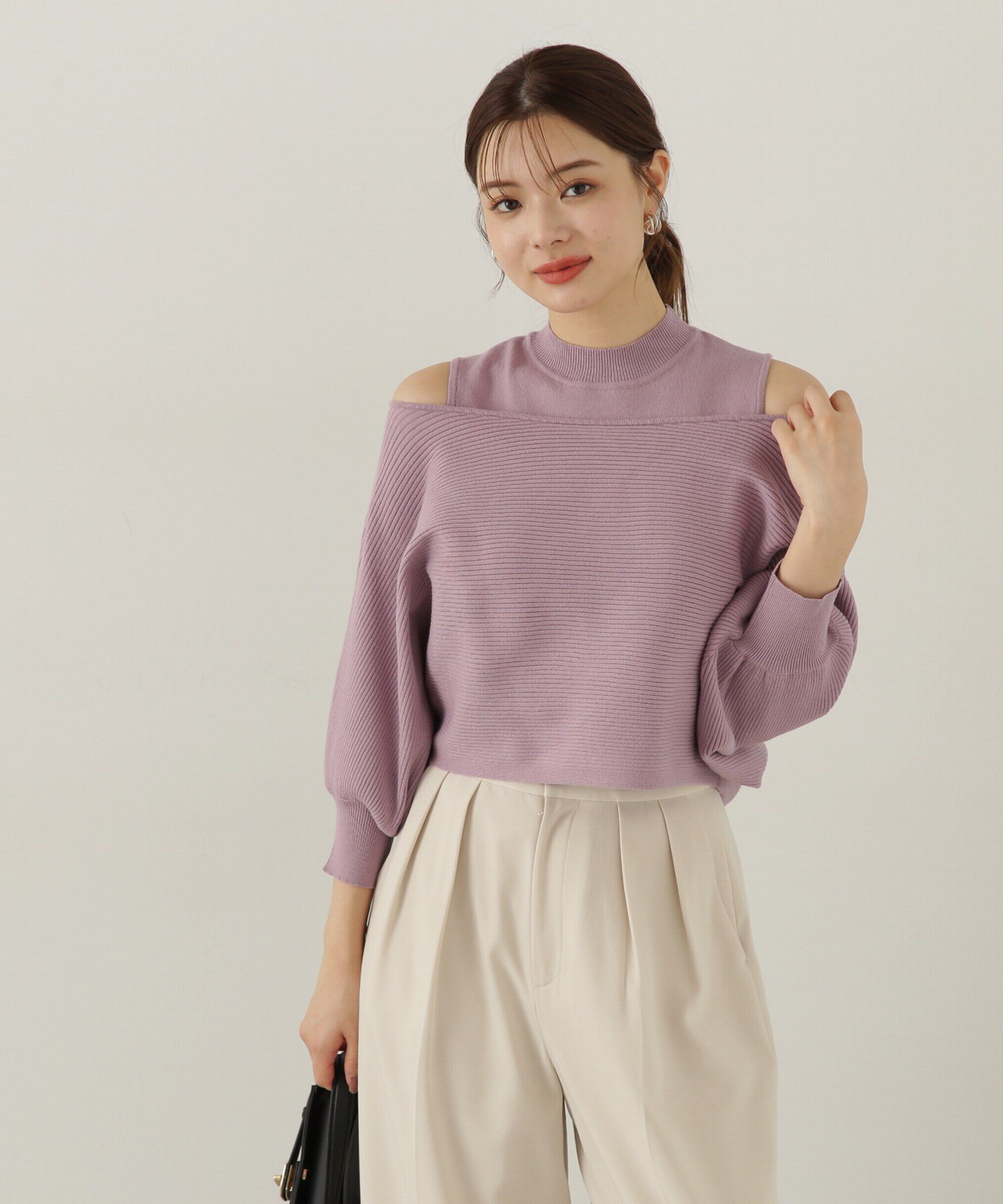 PROPORTION BODY DRESSING「オフショルアンサンブルニット　24AW」|ニット・セーター|