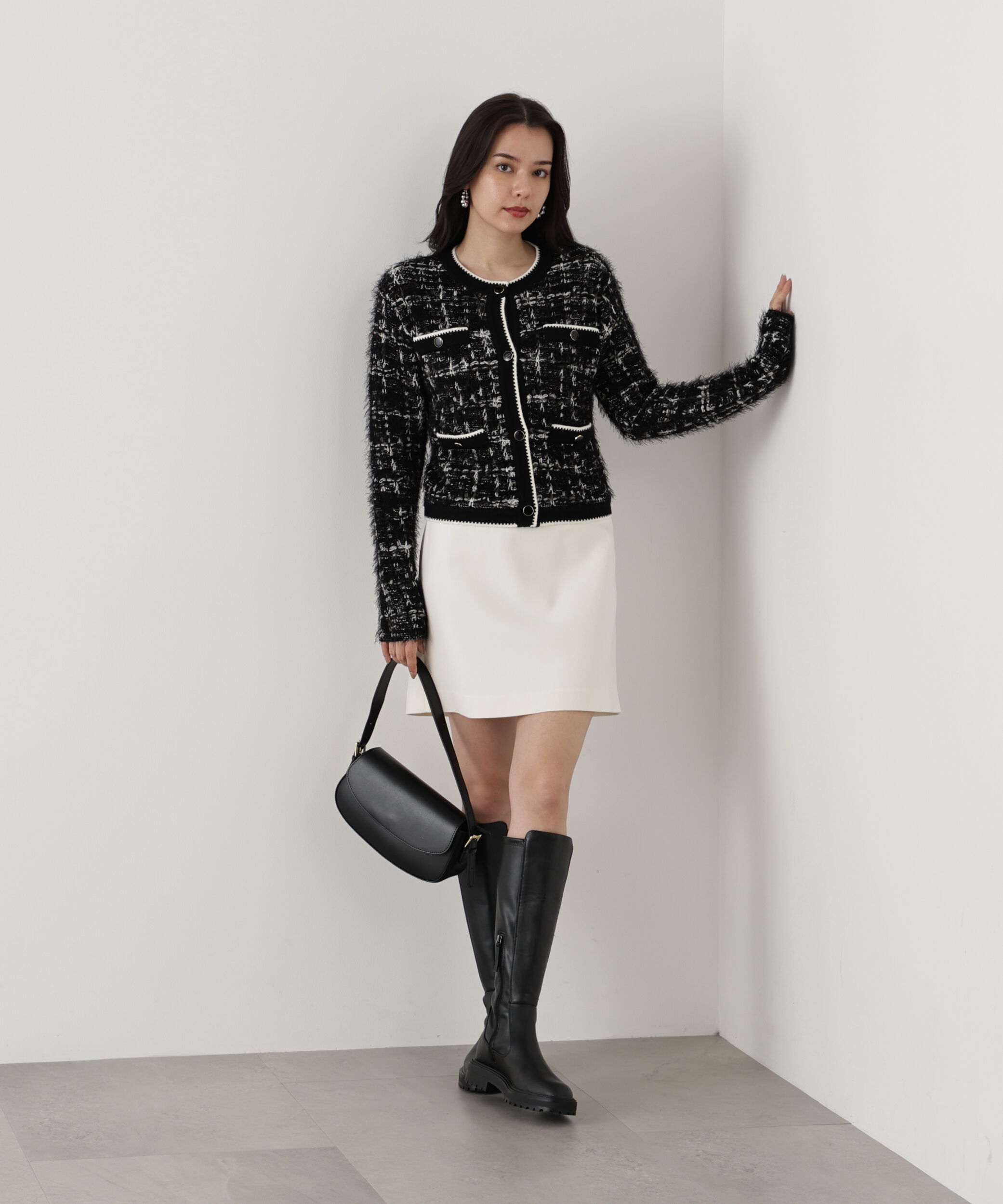  「◆フェザーヤーンツイードニットジャケット」|その他|