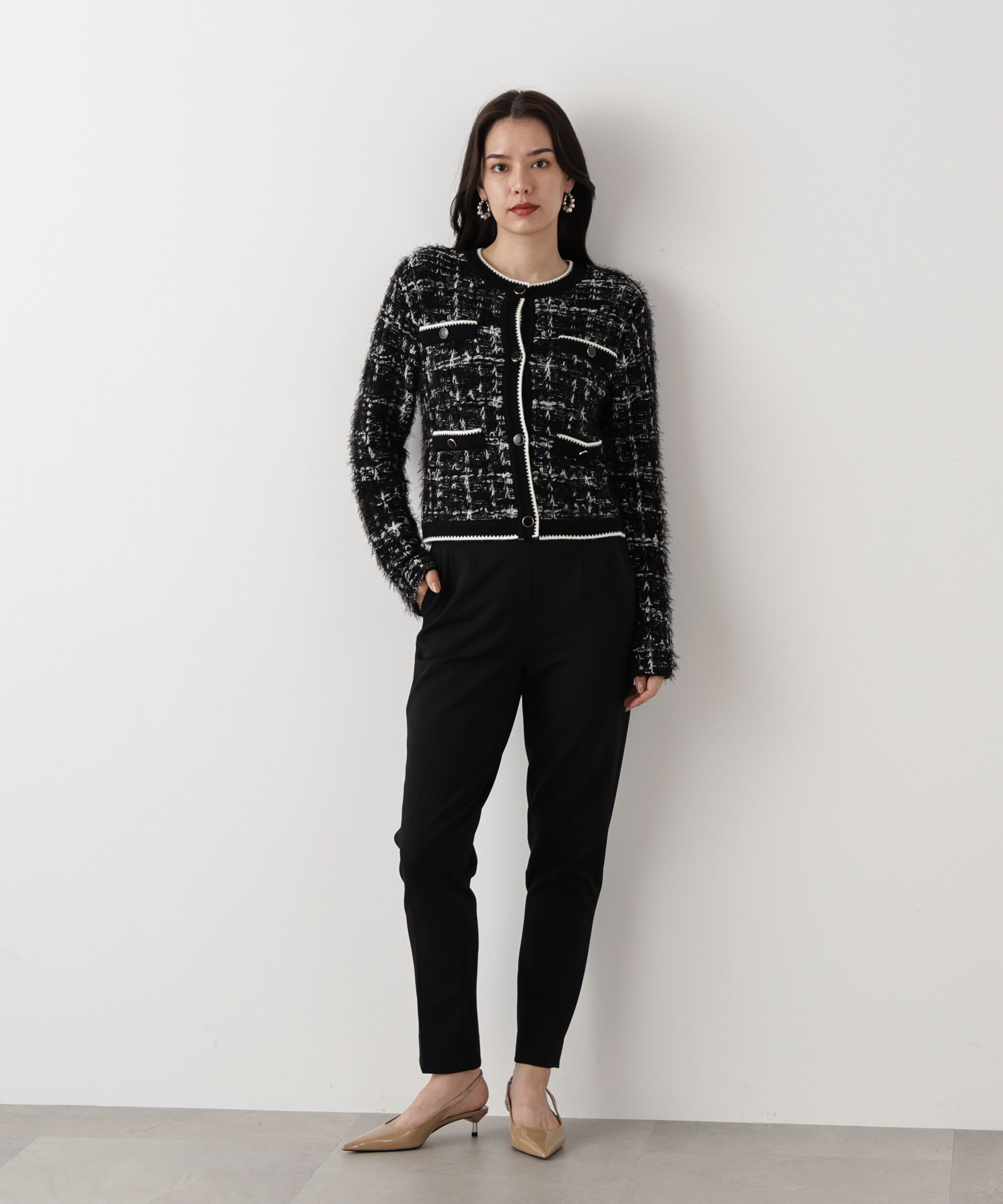  「◆フェザーヤーンツイードニットジャケット」|その他|