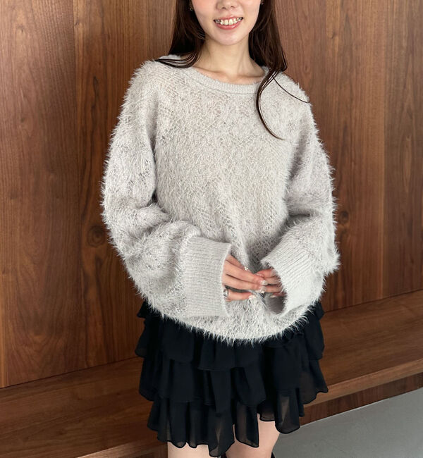 archives「シャギーフラワーＪＱミドルニットプルオーバー」|ニット・セーター|