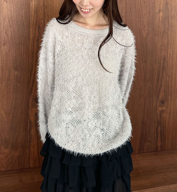 archives「シャギーフラワーＪＱミドルニットプルオーバー」|ニット・セーター|