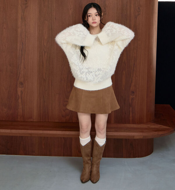 archives「シャギーフラワーＪＱミドルニットプルオーバー」|ニット・セーター|