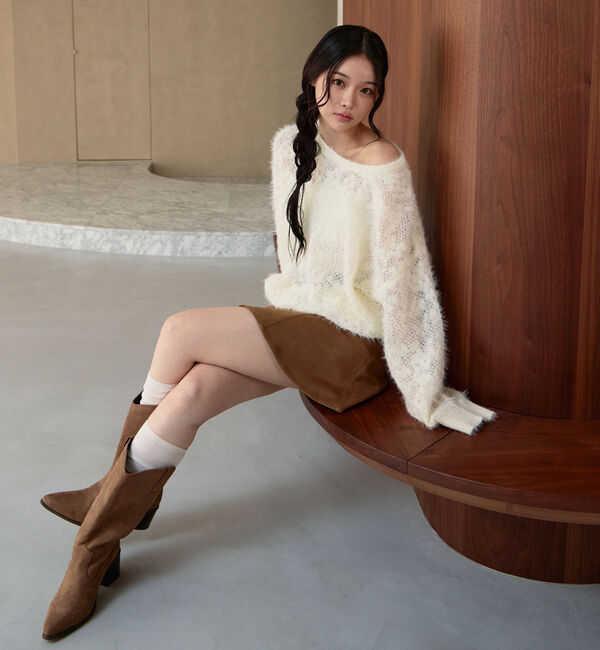 archives「シャギーフラワーＪＱミドルニットプルオーバー」|ニット・セーター|