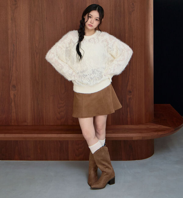 archives「シャギーフラワーＪＱミドルニットプルオーバー」|ニット・セーター|