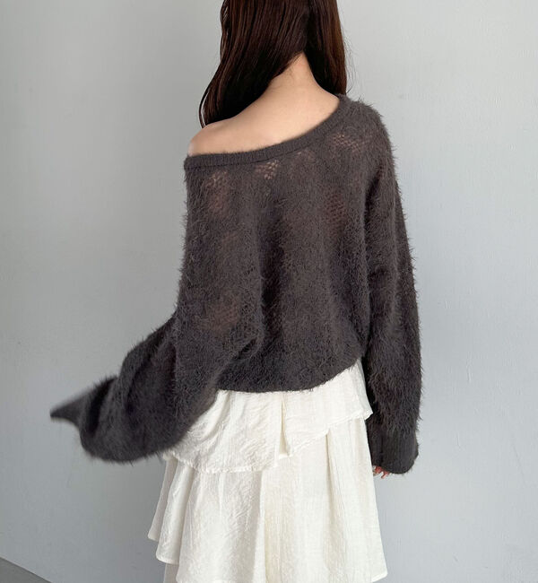 archives「シャギーフラワーＪＱミドルニットプルオーバー」|ニット・セーター|